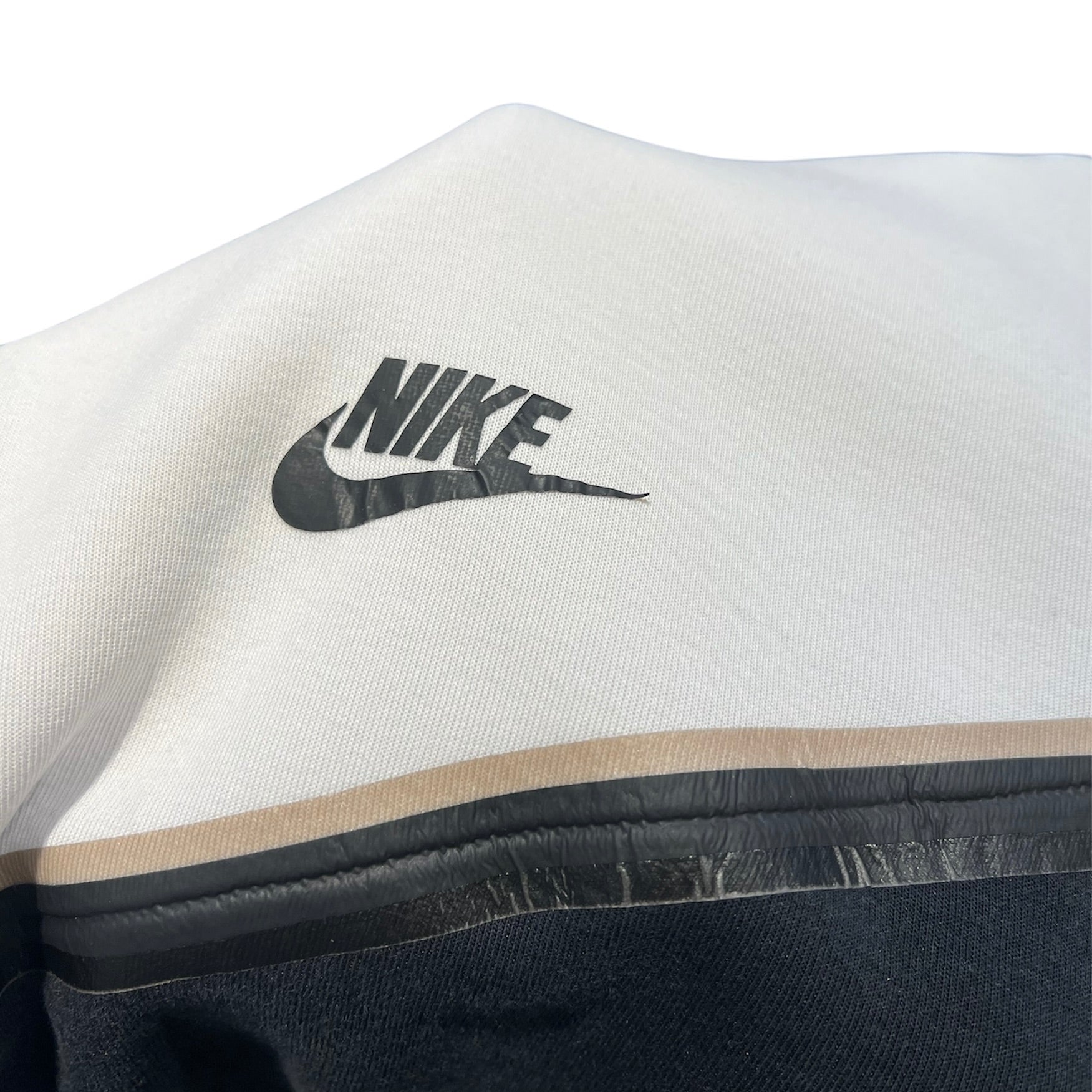 Nike Tech Fleece Grey Black White Full Zip Hoodie