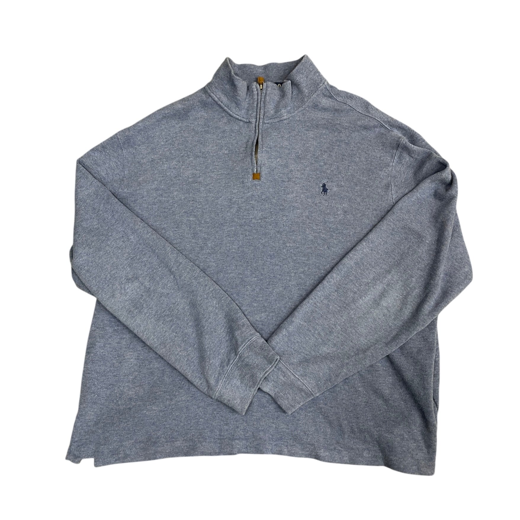 Ralph Lauren Blue Half Zip Knitted Sweatshirt