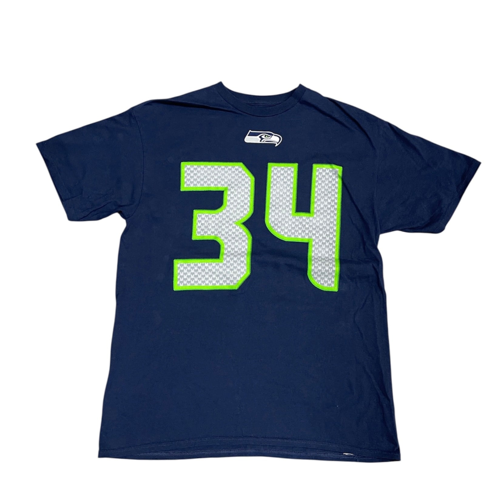 Majestic Seattle Seahawks Rawls #34 NFL Tshirt