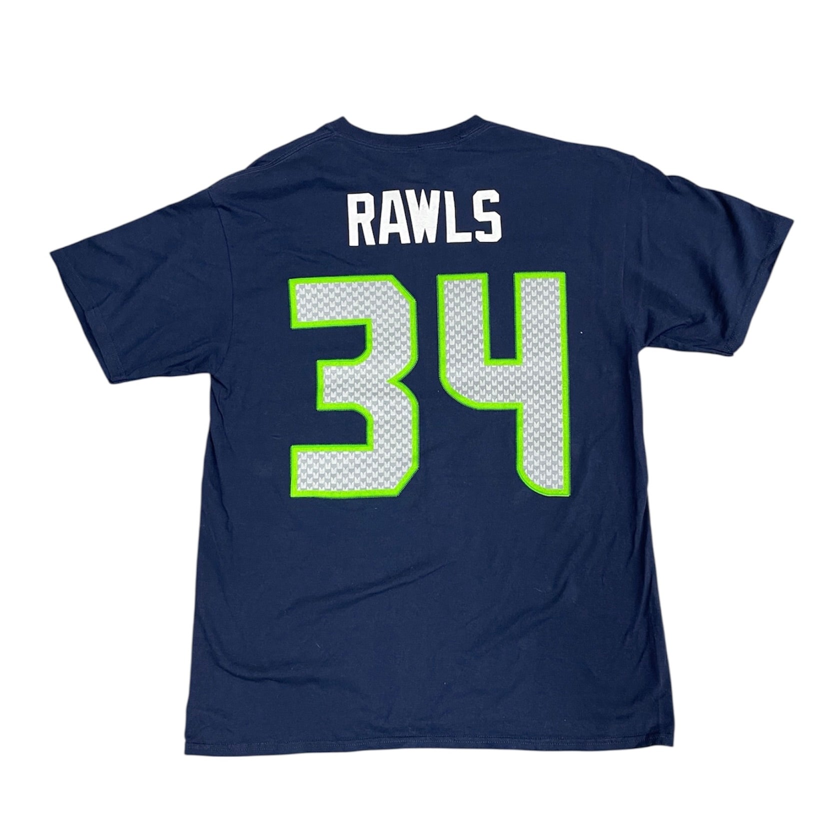 Majestic Seattle Seahawks Rawls #34 NFL Tshirt