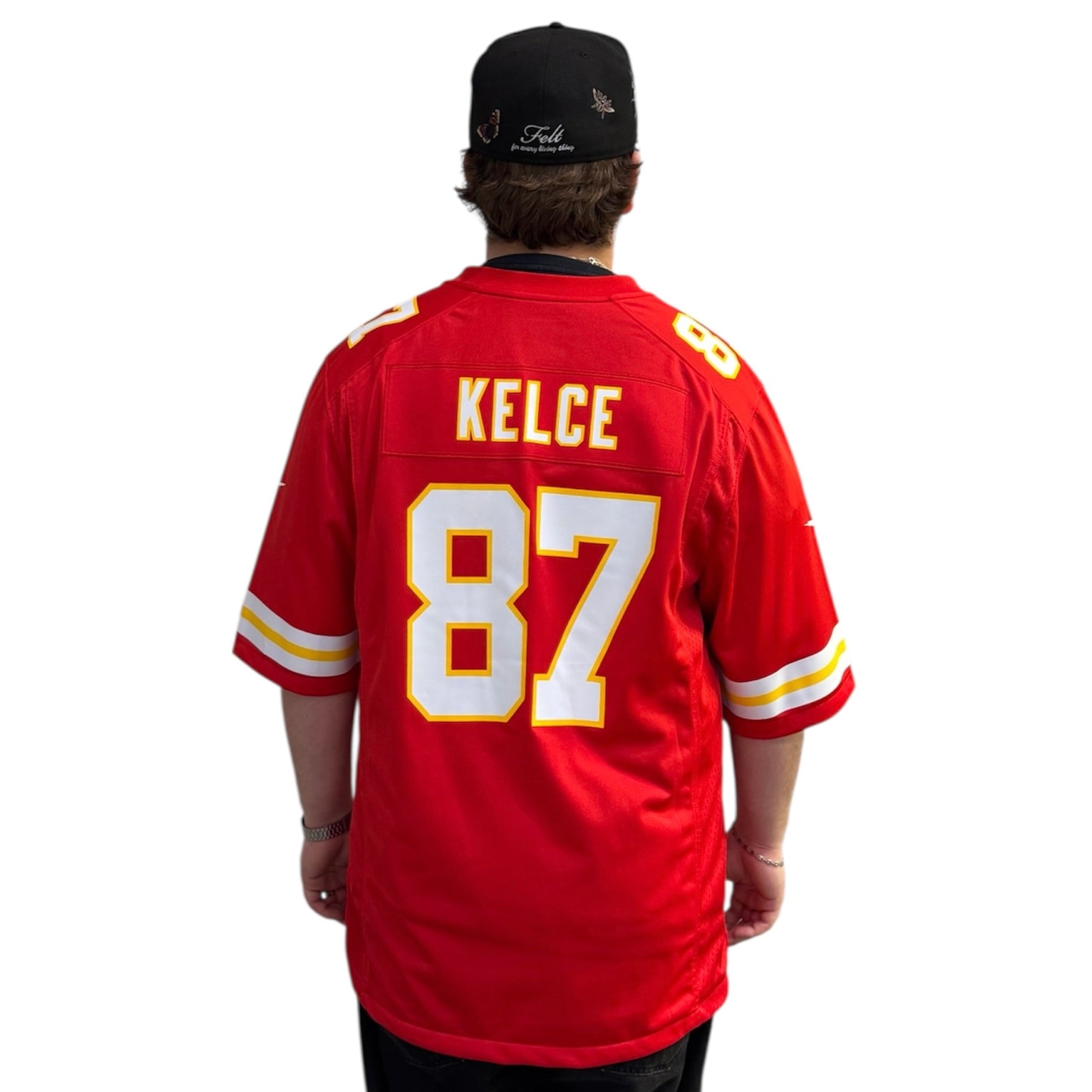 Nike Kansas City Chiefs Travis Kelce #87 American Football On Field Jersey