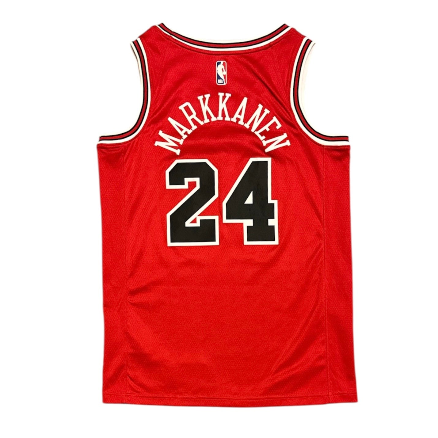 Nike NBA Chicago Bulls Lauri Markkanen #24 SW Fan Edition Basketball Red Jersey