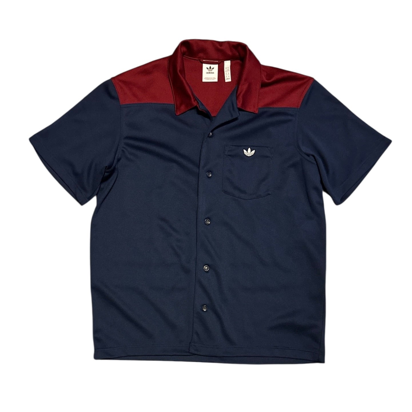 Adidas Originals Night Inidigo & Burgundy Short Sleeved Shirt
