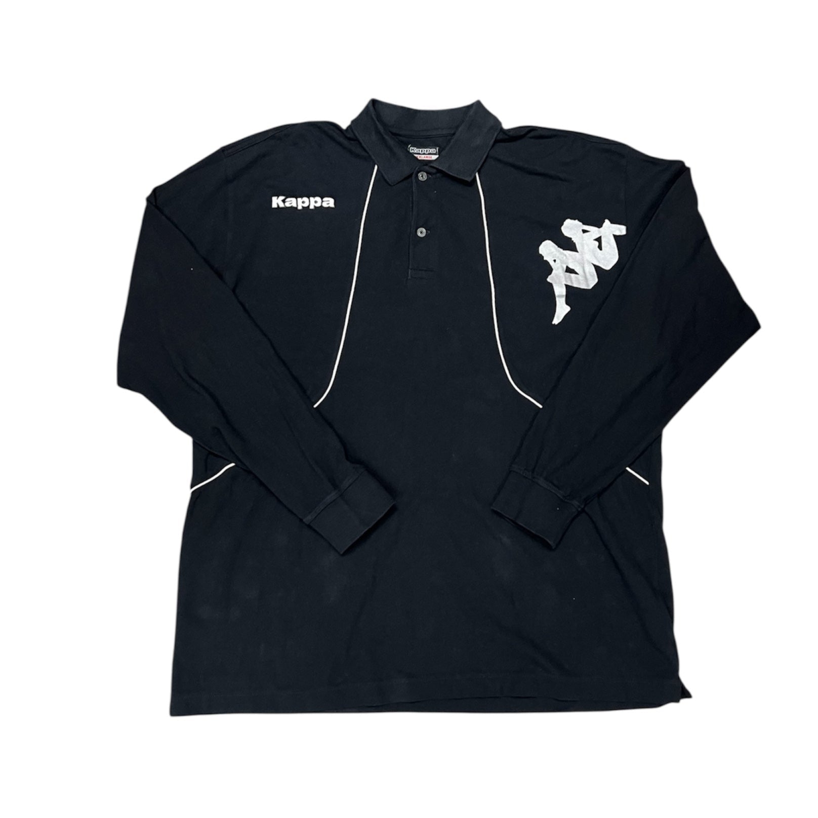 Kappa Polo Black Long Sleeve
