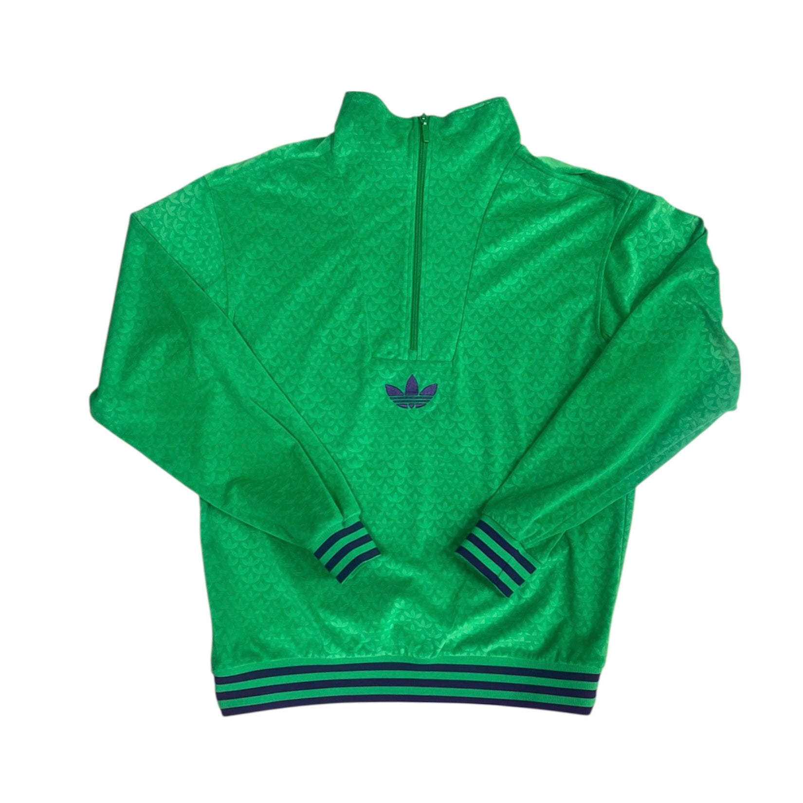 Adidas Adicolor Heritage Now Funnel Velour Half Zip Track Top