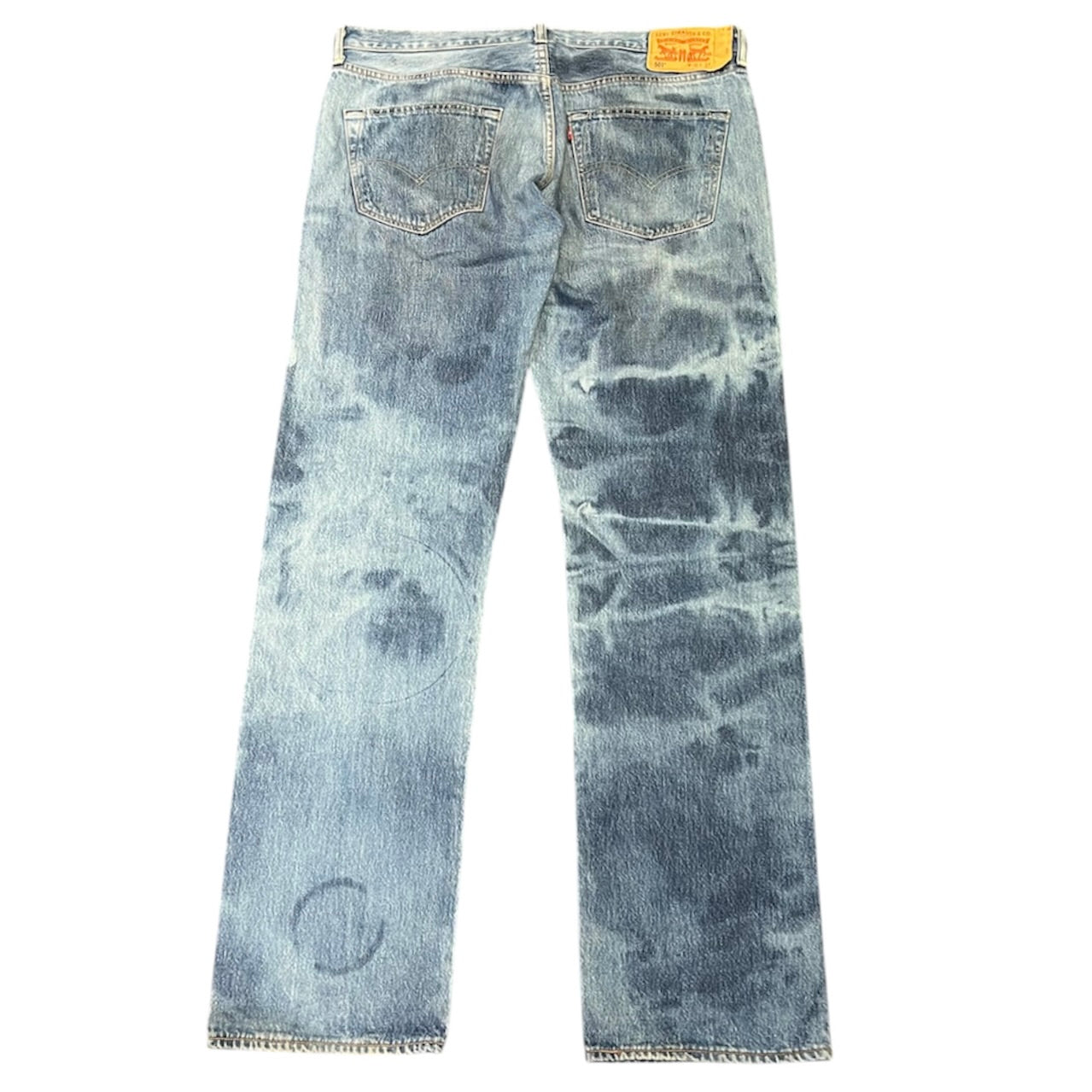 Levis 501 Custom Bleached Light Blue Jeans (W36/L34)