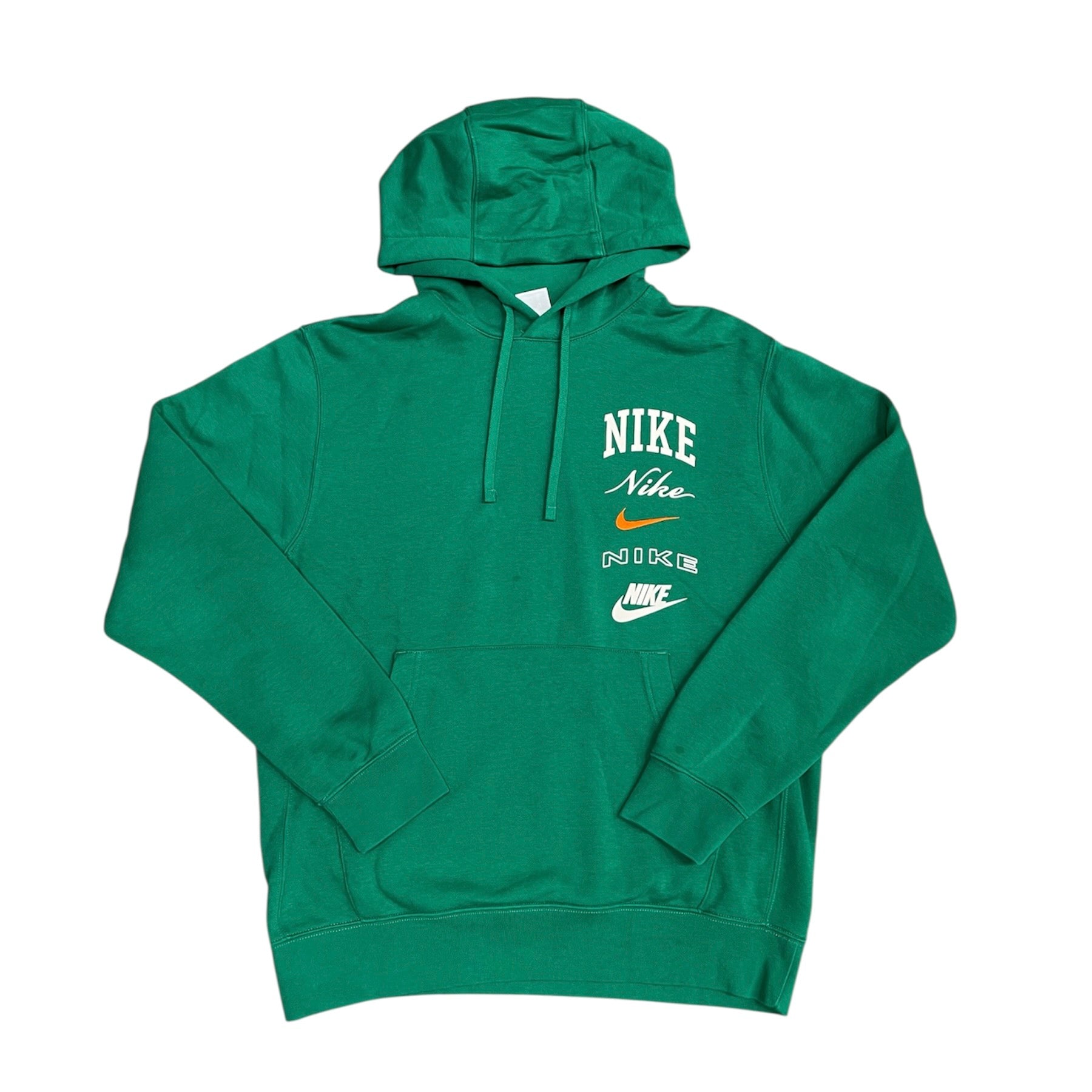 Nike Stack Logo Green Hoodie