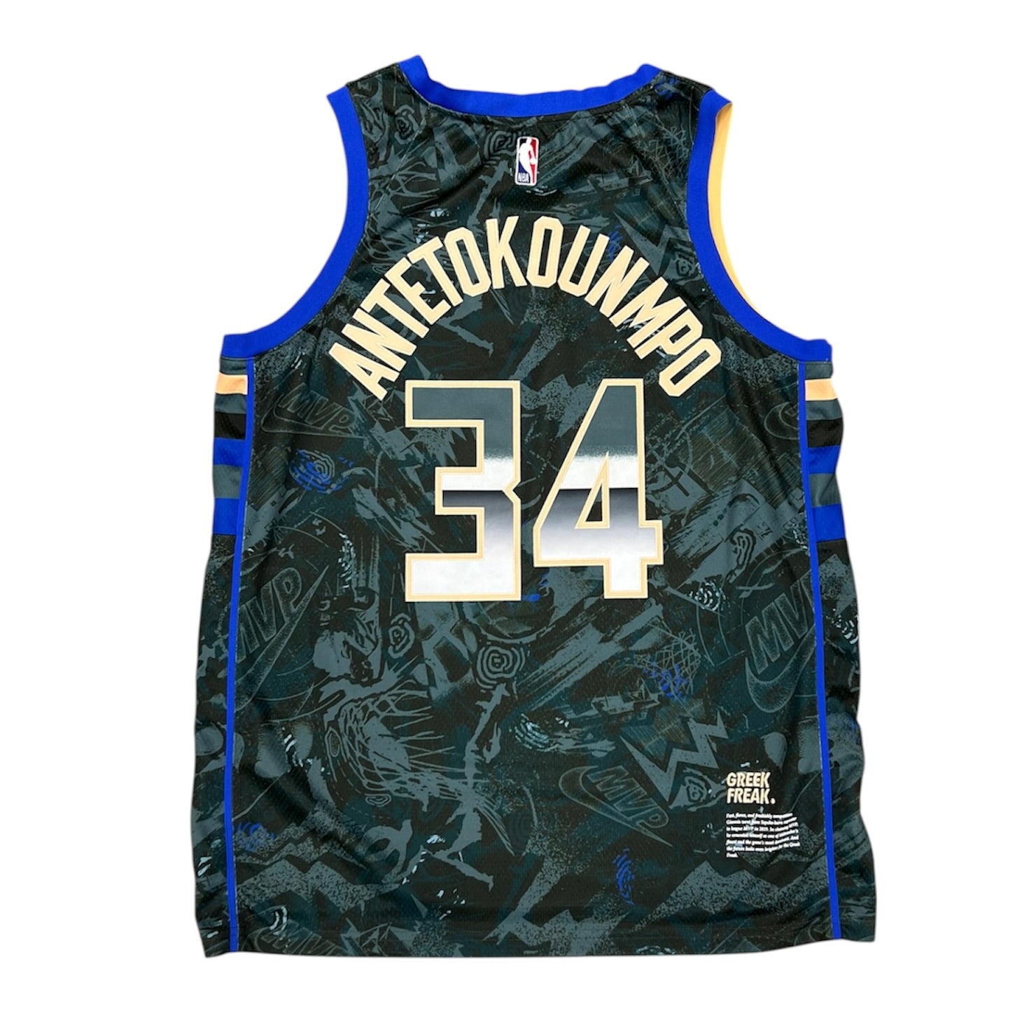 Nike NBA Milwaukee Bucks Giannis Antetokounmpo #34 Basketball Jersey