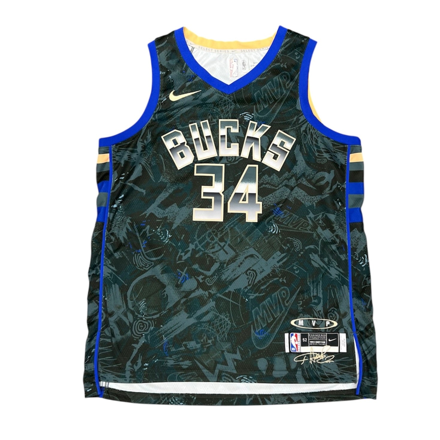 Nike NBA Milwaukee Bucks Giannis Antetokounmpo #34 Basketball Jersey