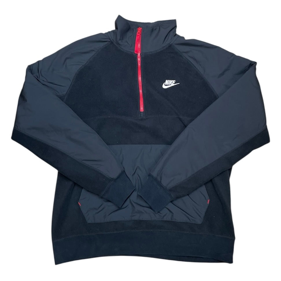 Nike Half Zip Black Fleece Top