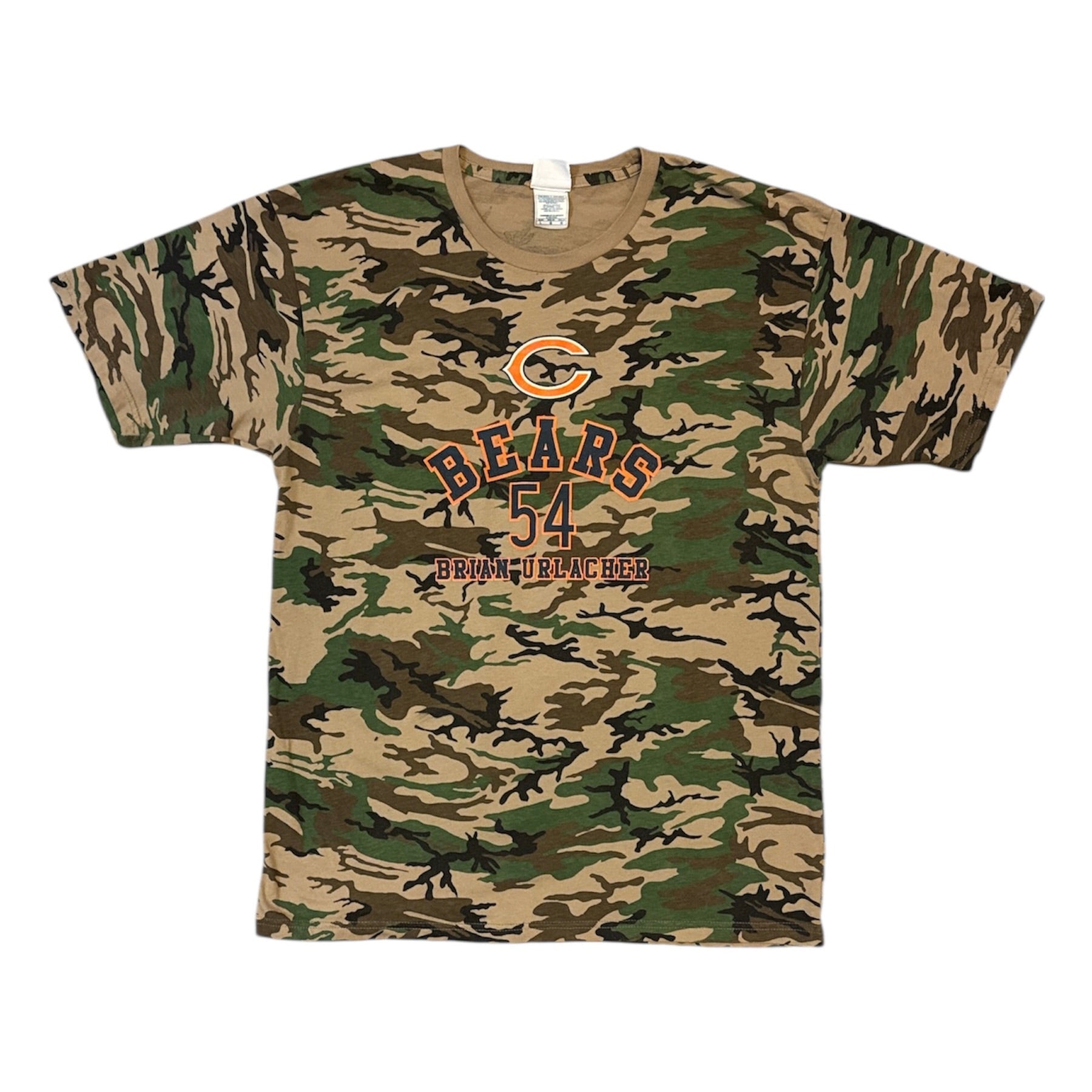 NFL Chicago Bears Brian Urlacher #54 Camo Tshirt