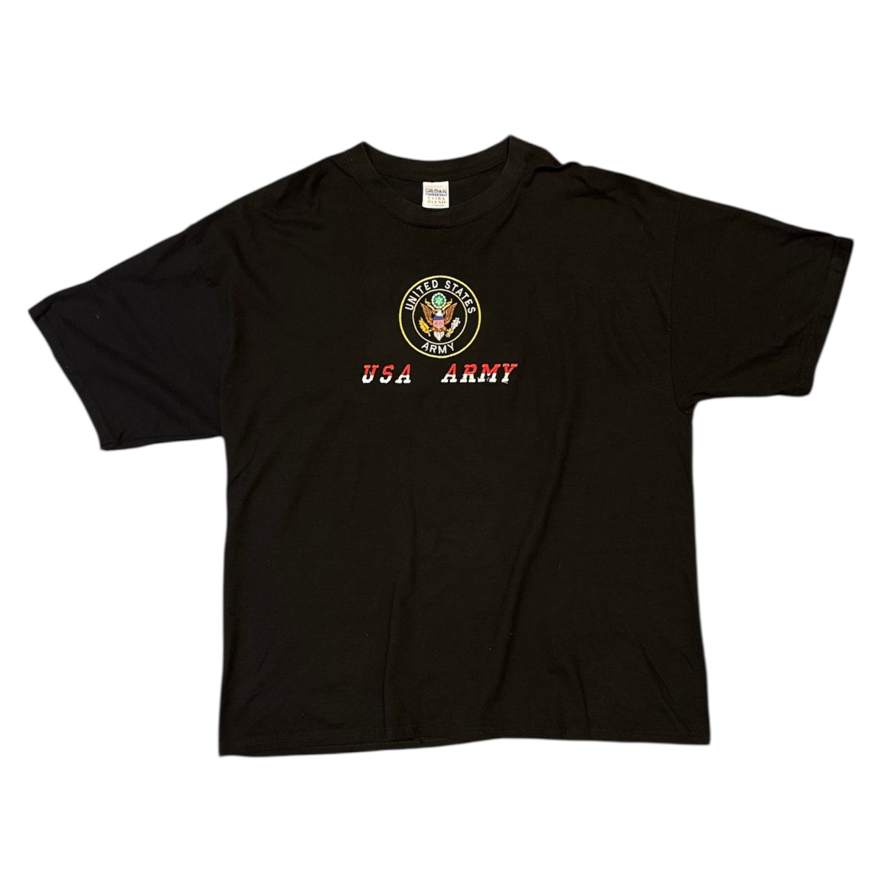 Gildan United States Army Logo Black Tshirt
