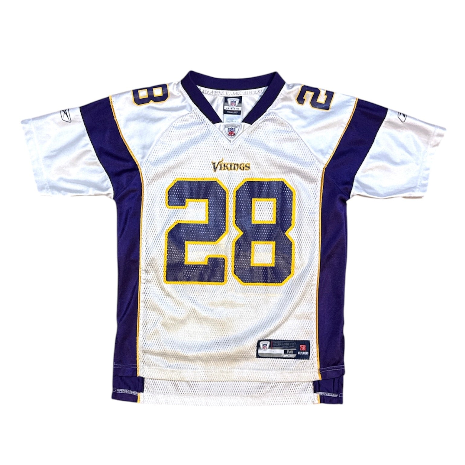 Reebok Minnesota Vikings Peterson #28 Away American Football Jersey (Youth)