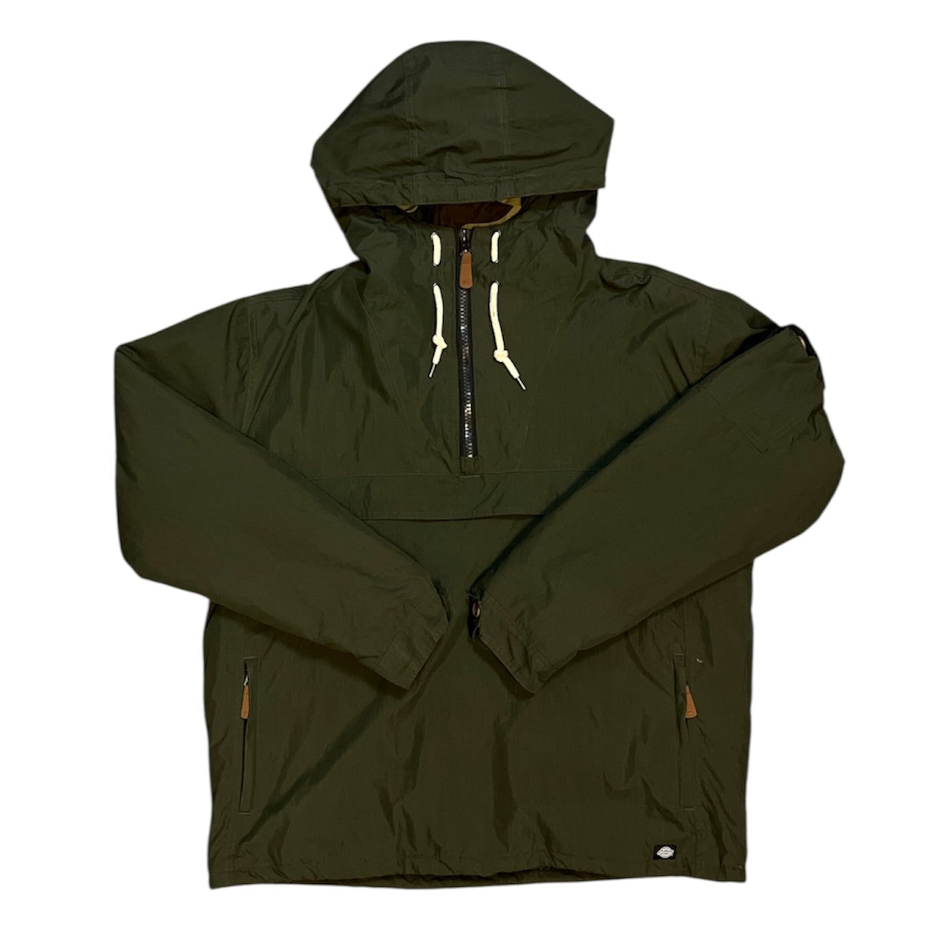 Dickies Half Zip Green Hooded Jacket