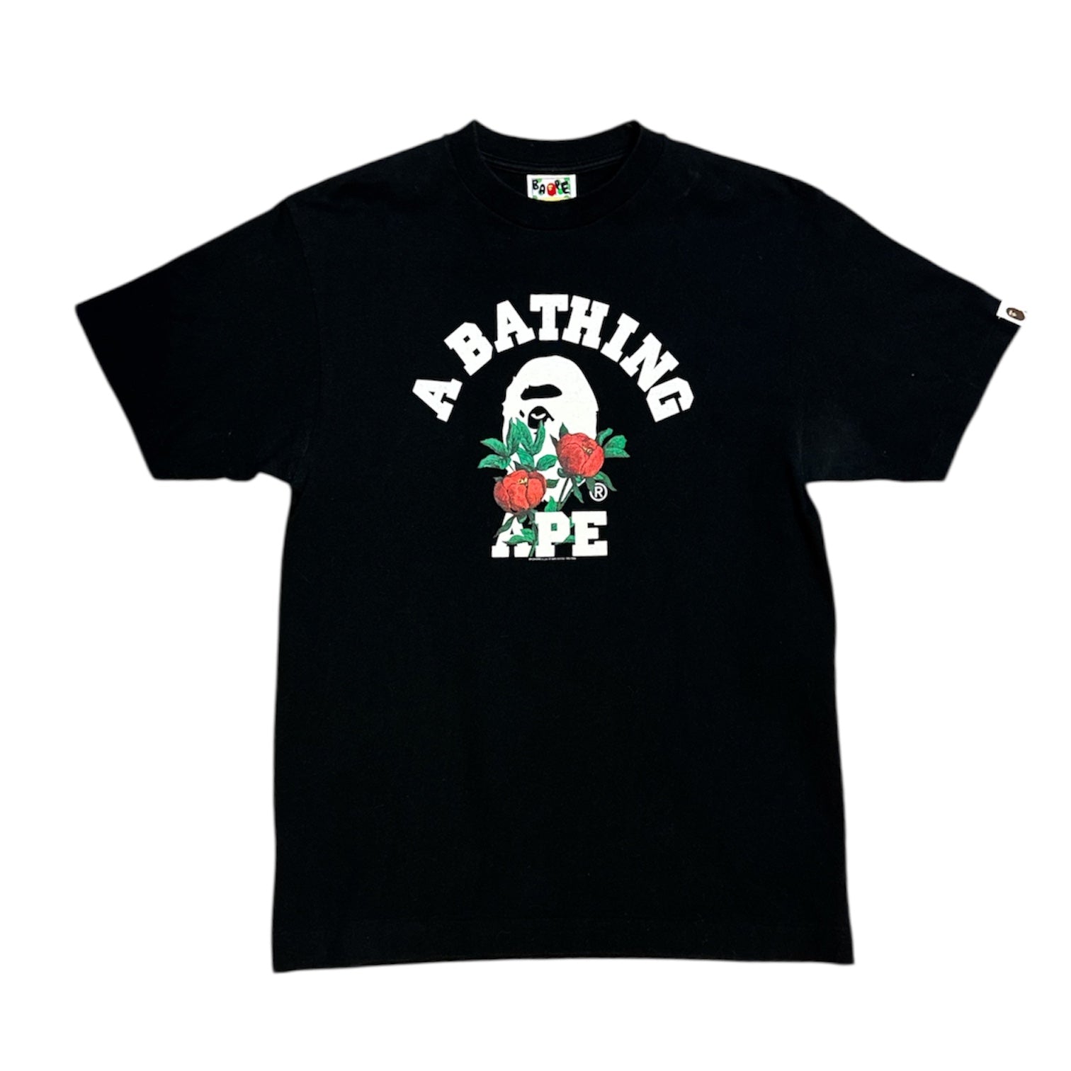 A Bathing Ape Poppy College Black Tshirt