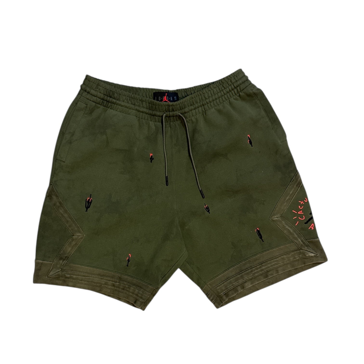 Jordan Cactus Jack by Travis Scott Washed Suede Medium Olive Shorts