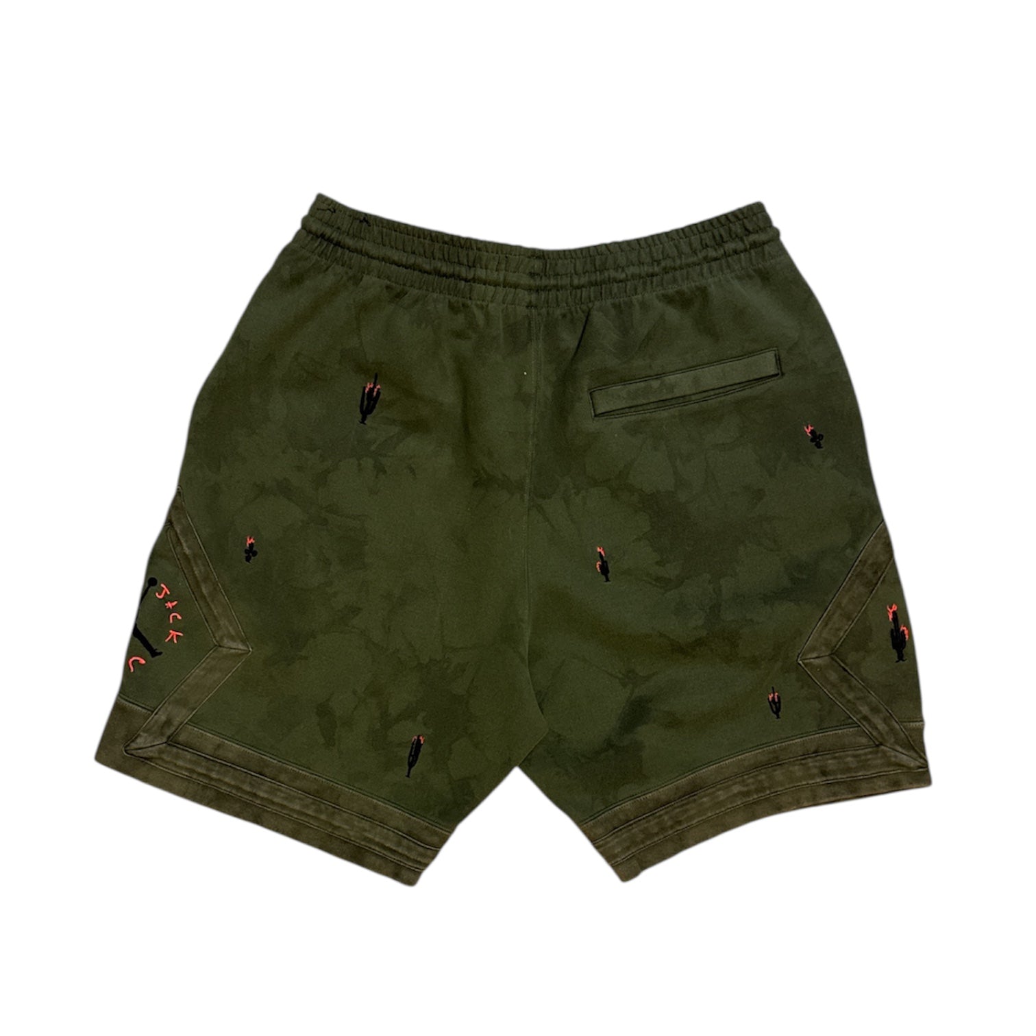 Jordan Cactus Jack by Travis Scott Washed Suede Medium Olive Shorts