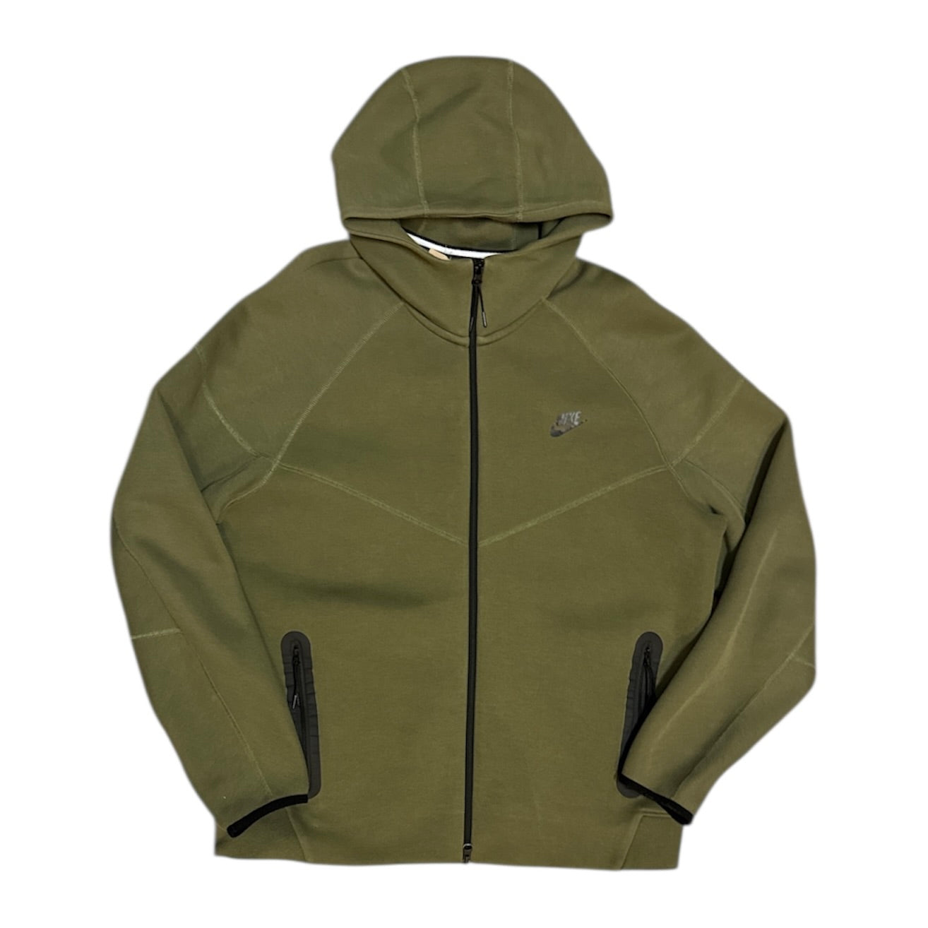 Nike Tech Fleece Full Zip Moss Green Hoodie
