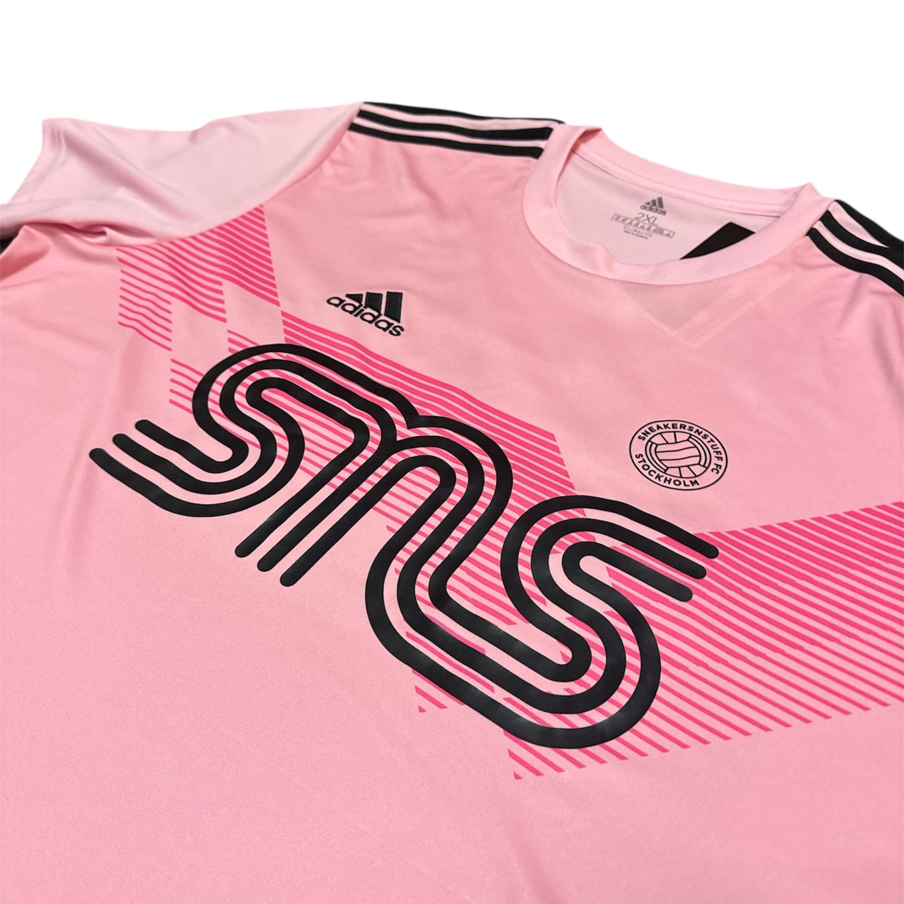 Adidas Sneakersnstuff FC Adidas Pink Black Jersey