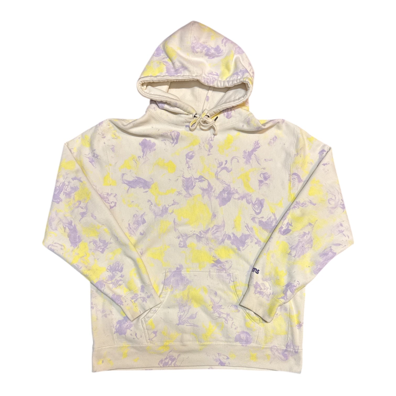 Sneakersnstuff Tie Dye White Yellow Purple Hoodie