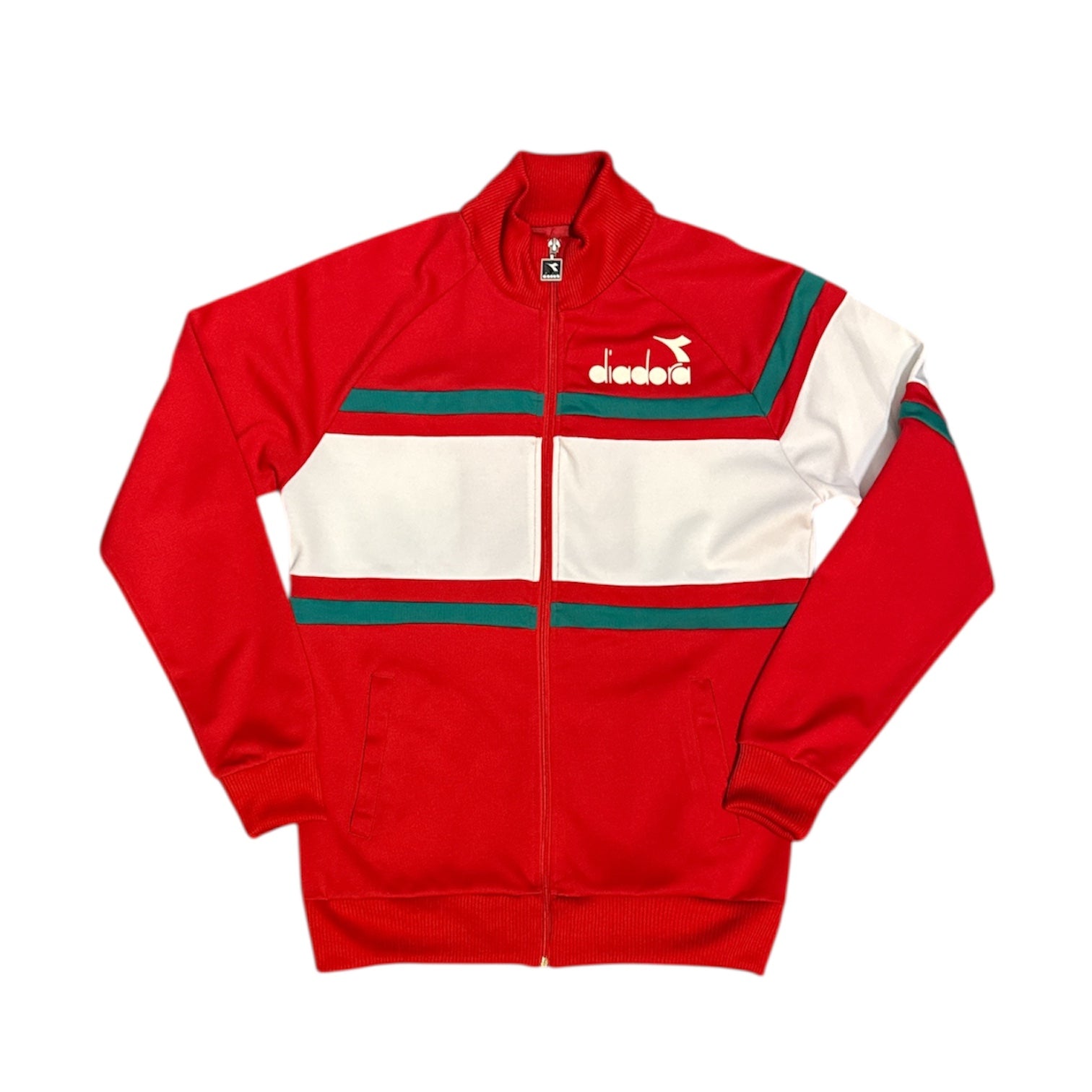 Diadora Red White Green Track Top