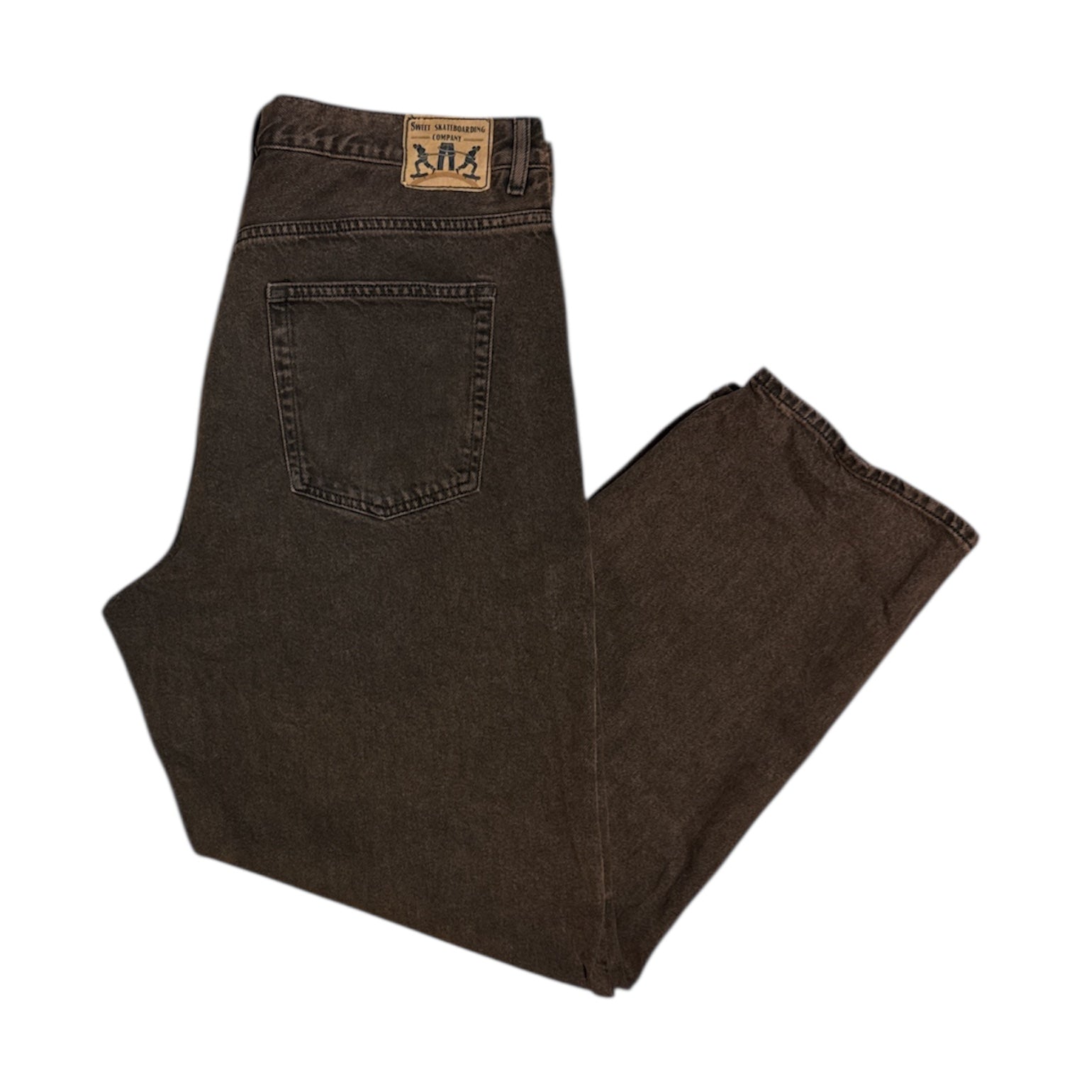 Sweet Skateboards Brown Big Skate Jeans