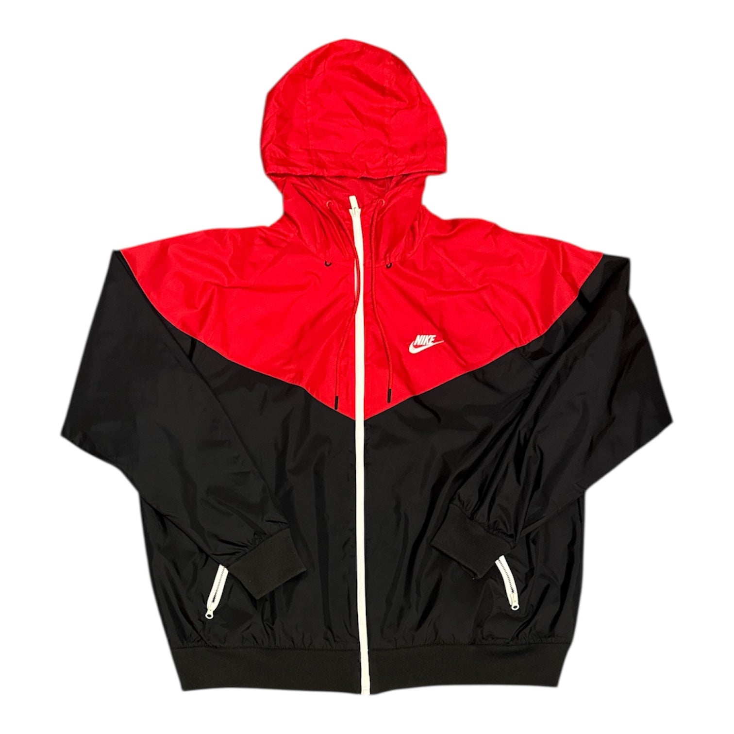 Nike NSW Windrunner Black Red Hooded Jacket