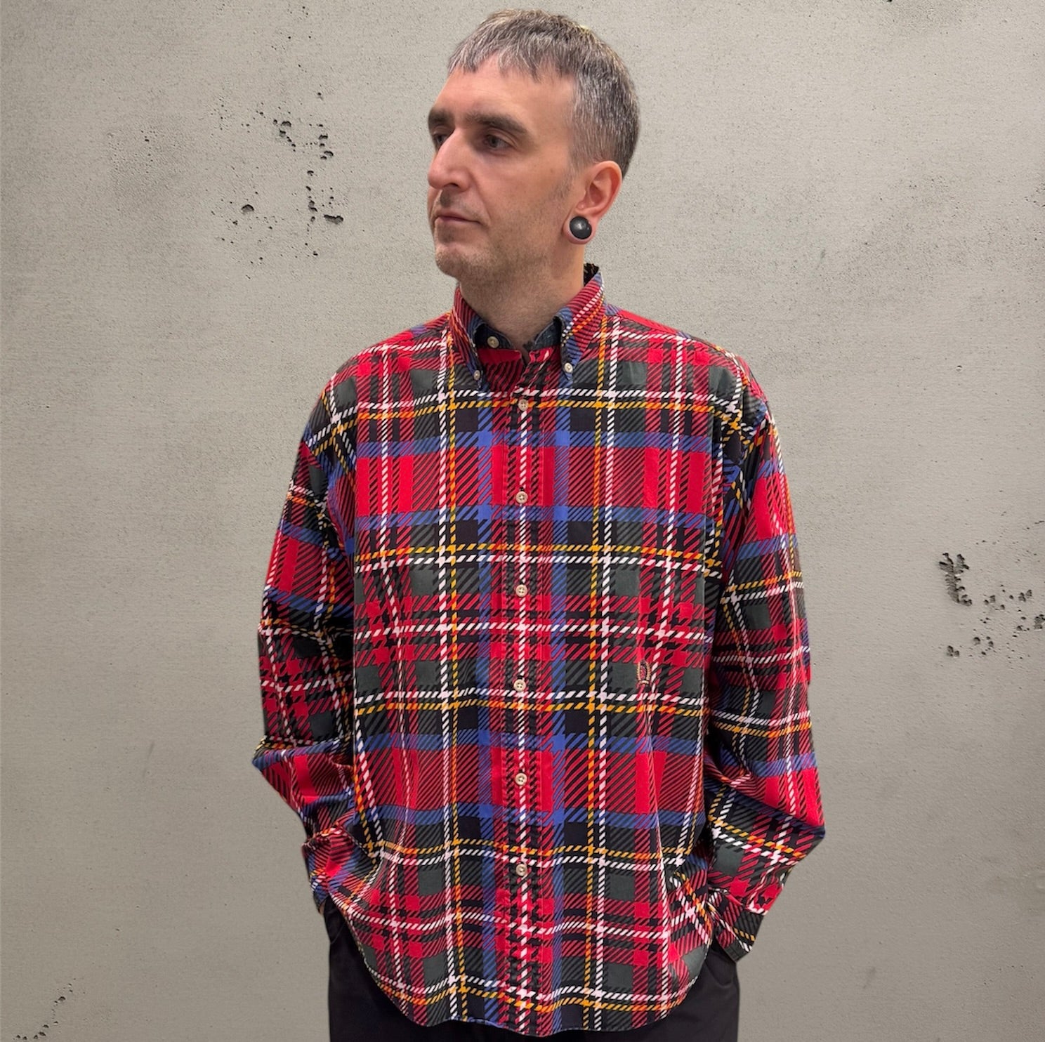 Tommy Hilfiger Checker Red Button Down Shirt