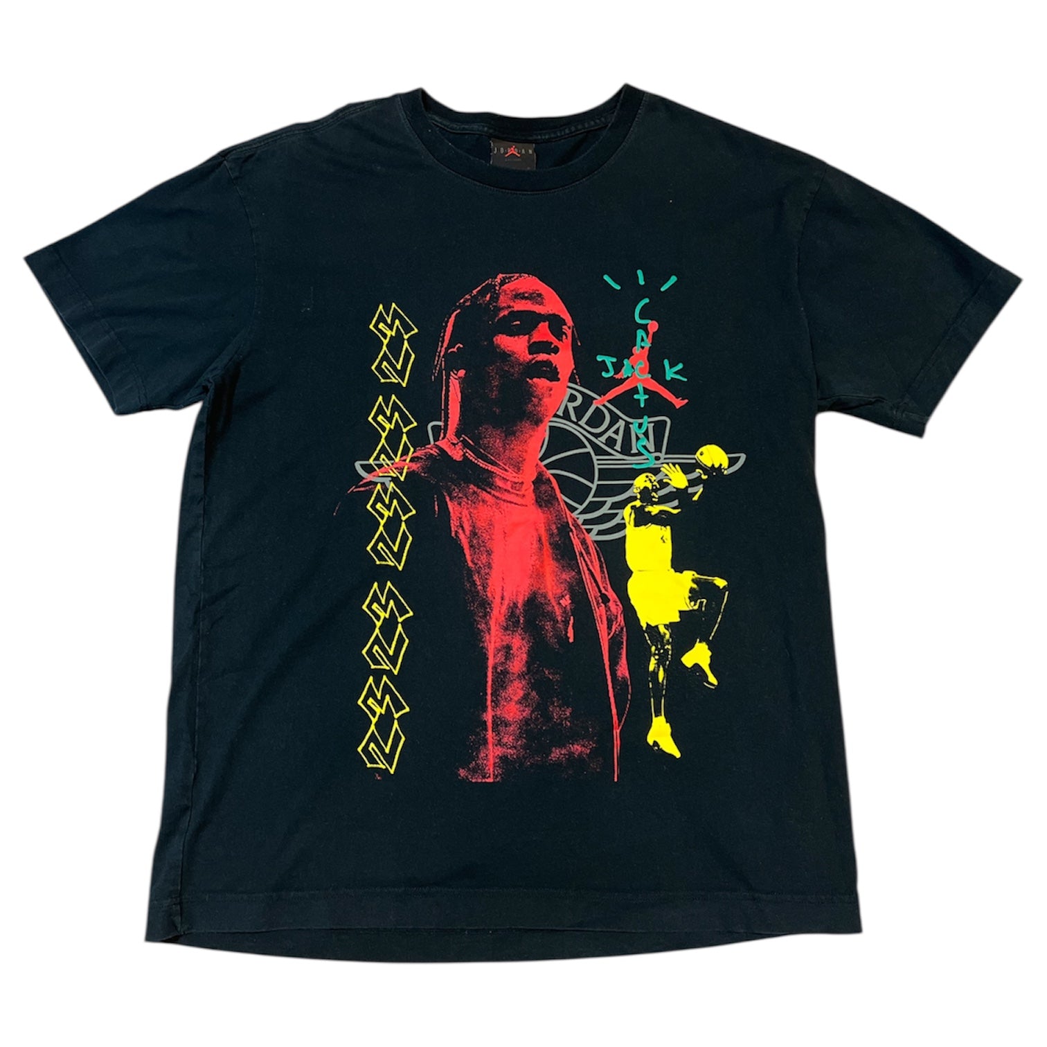 Cactus Jack by Travis Scott x Air Jordan MJ 1 Black T-Shirt