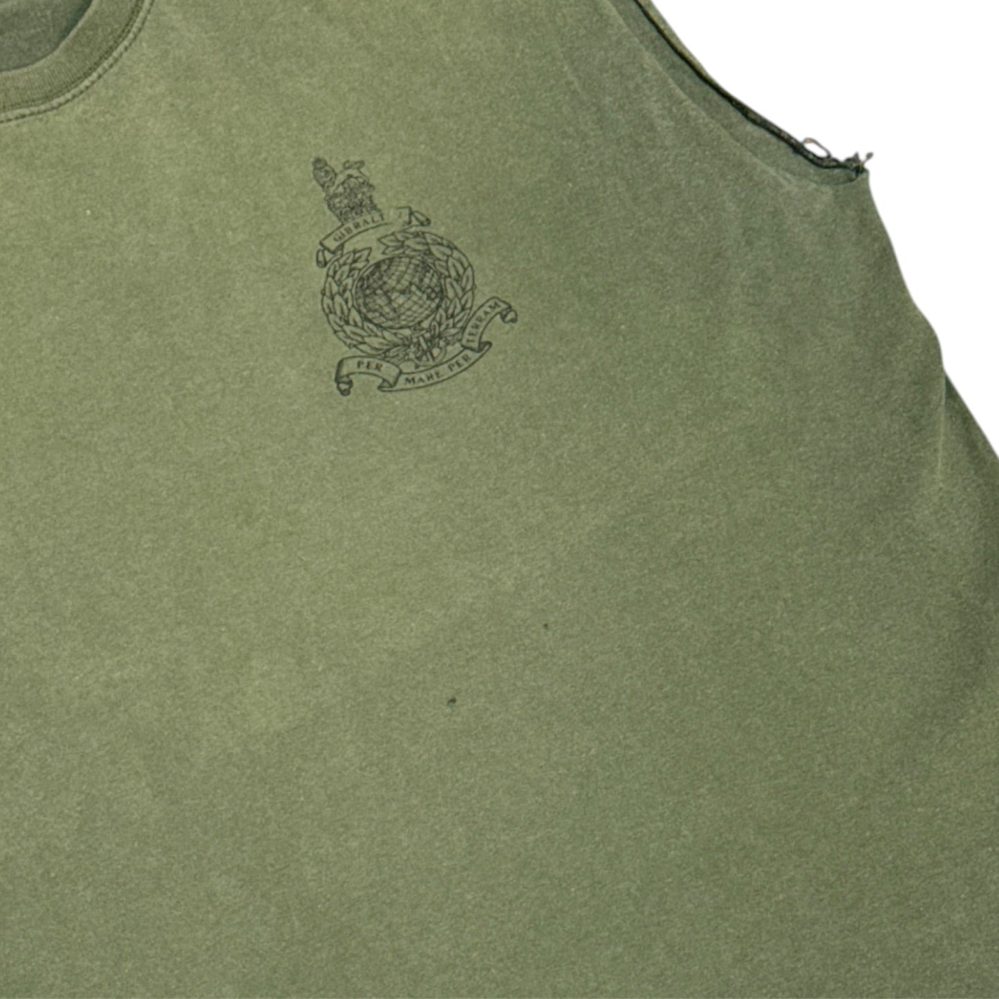 Fruit Of The Loom Royal Marines Green Tshirt