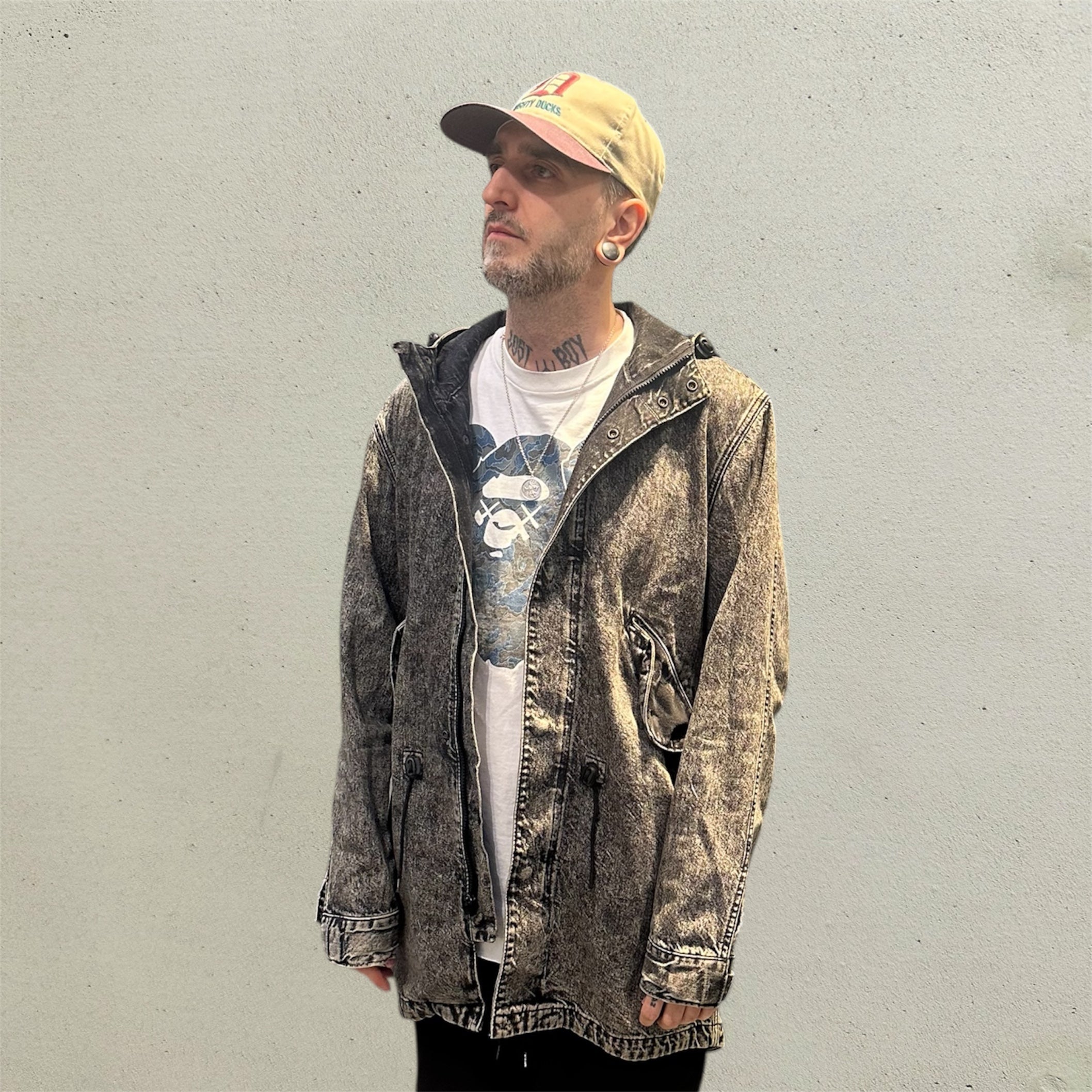 Levis x Patta Fishtail Parka Acid Wash Denim Jacket