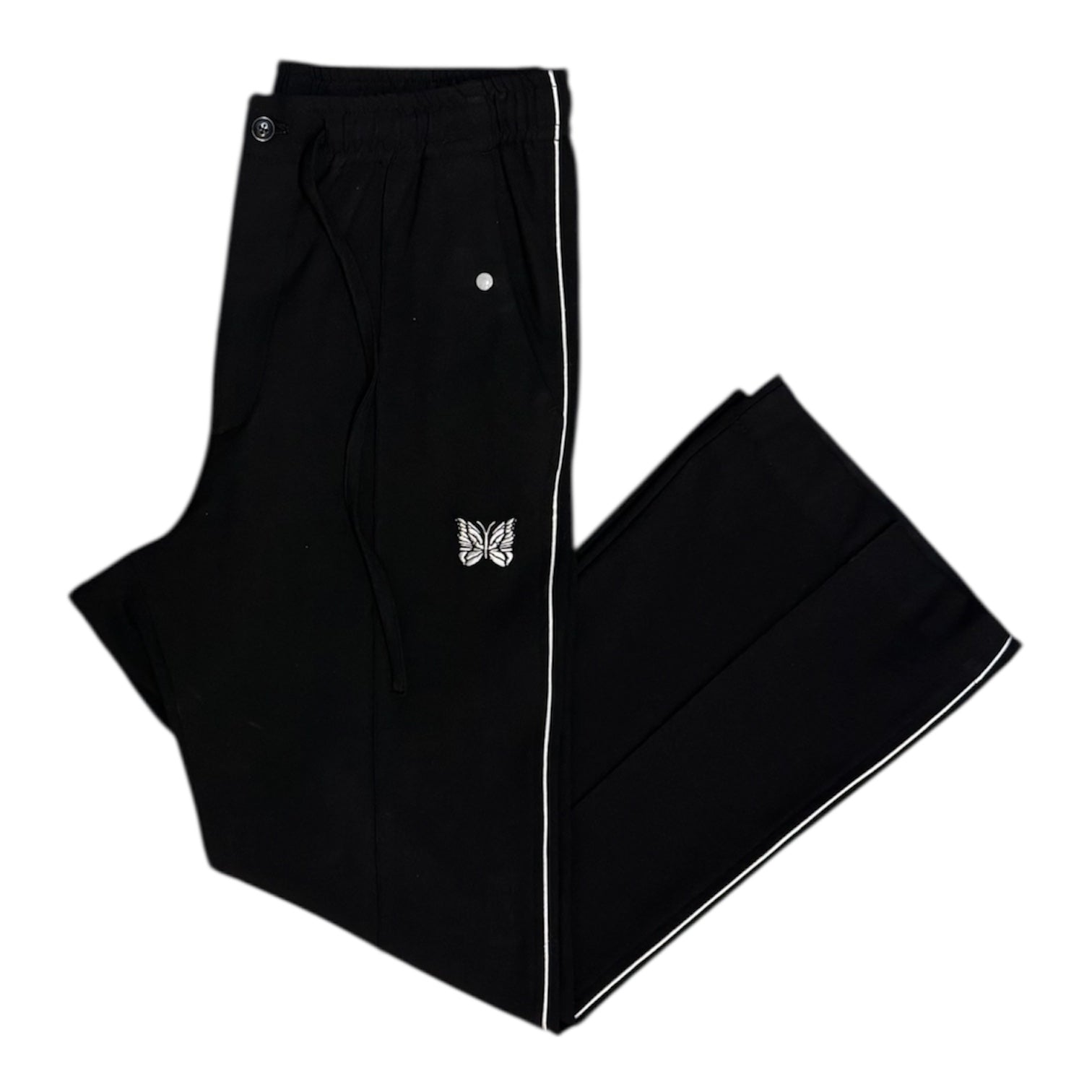 Needles Piping Cowboy Poly Double Cloth Black Pants