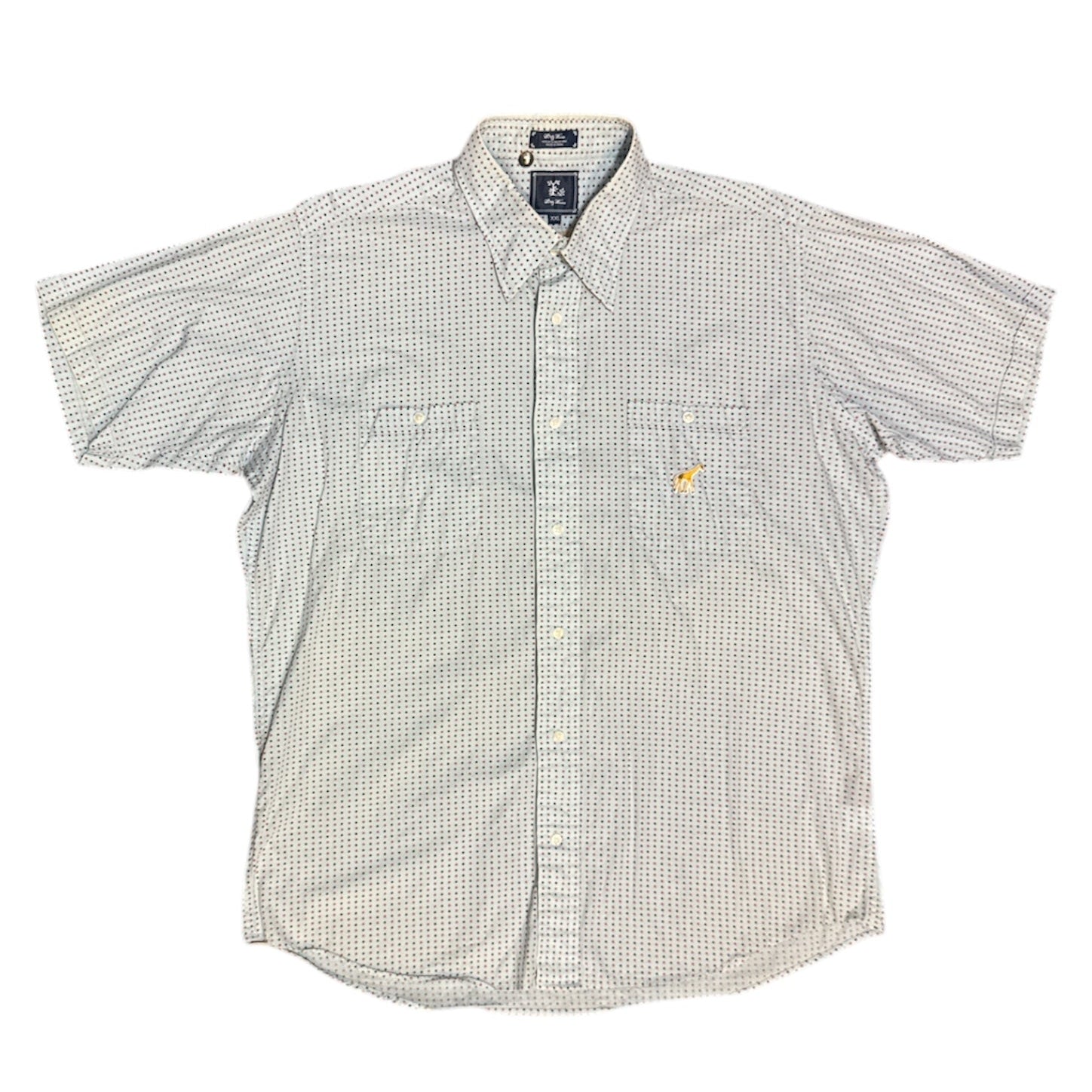 LRG Short Sleeve Button Down Polka Dot Shirt