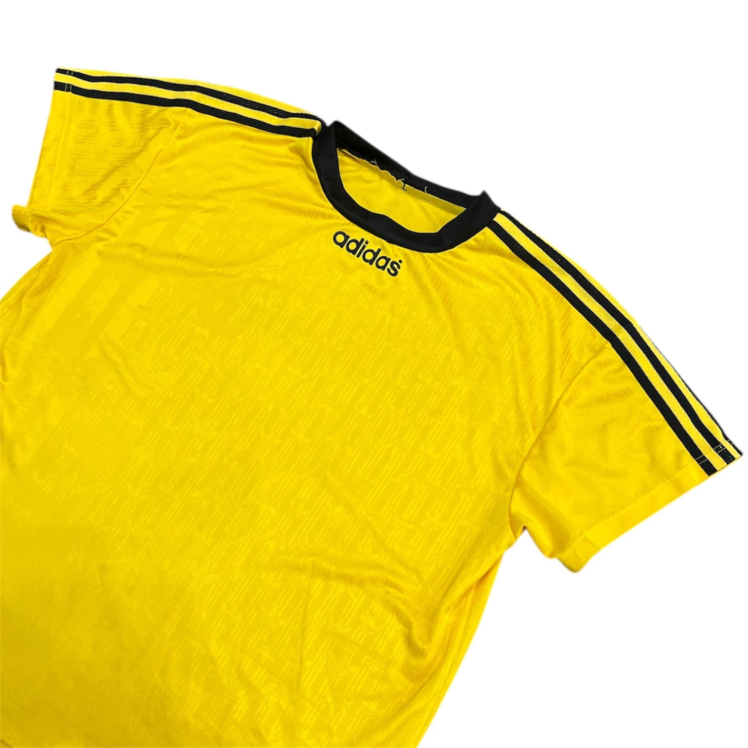 Adidas Trefoil Striped Yellow Black Jersey