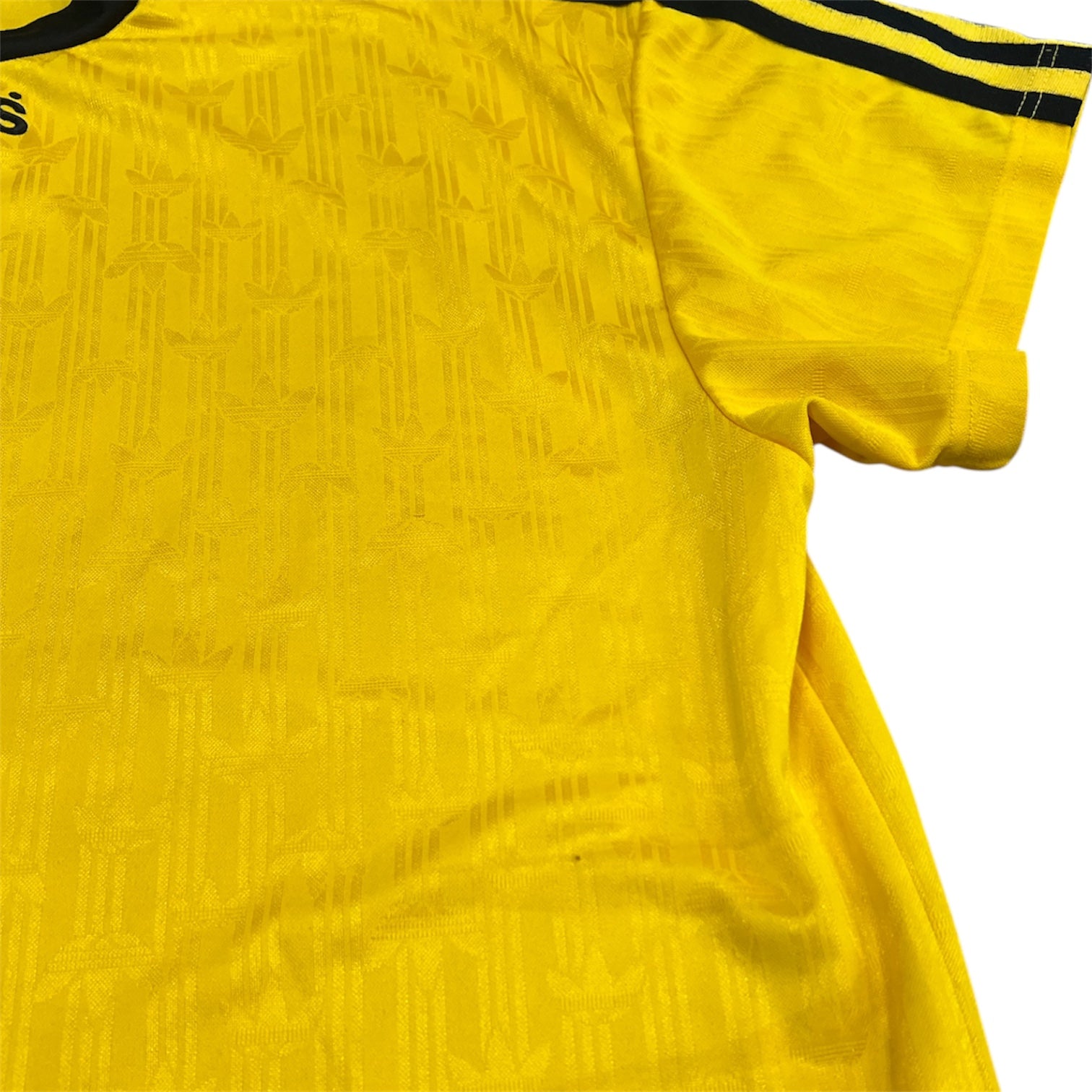 Adidas Trefoil Striped Yellow Black Jersey
