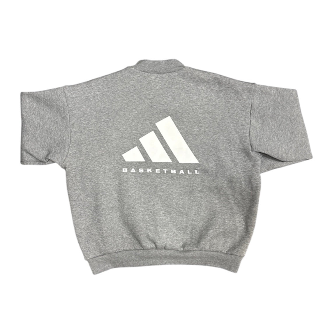 Adidas Basketball Crew Heather Grey Sweatshirt