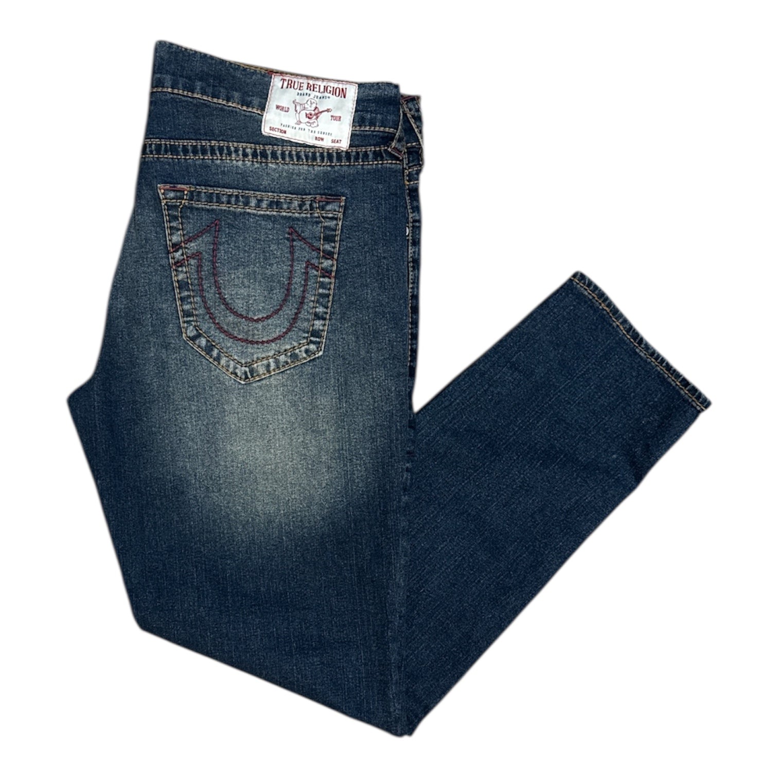 True Religion Geno Big T Medium Bonechill Wash Slim Jeans