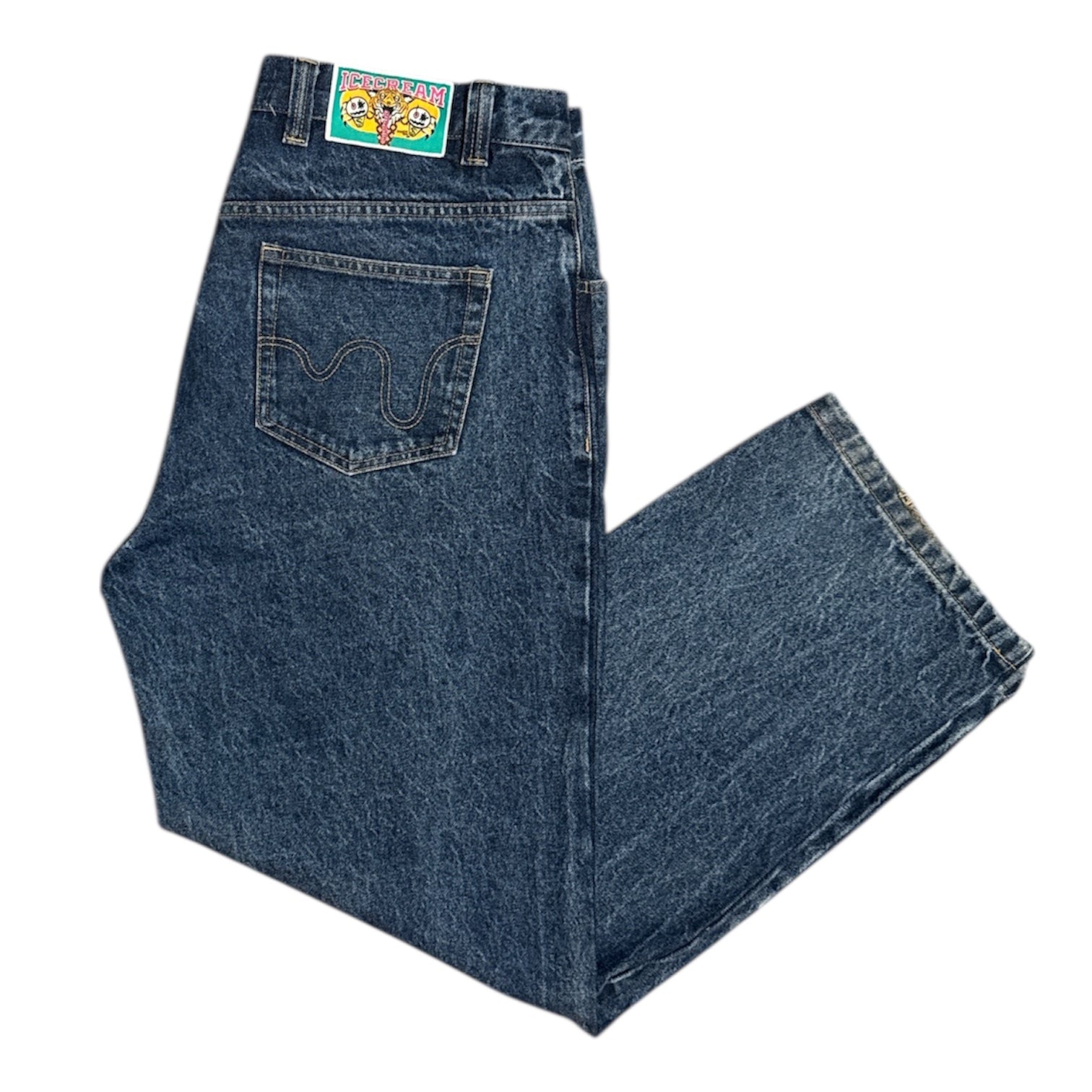 Ice Cream Running Dog Double Scoop Blue Denim