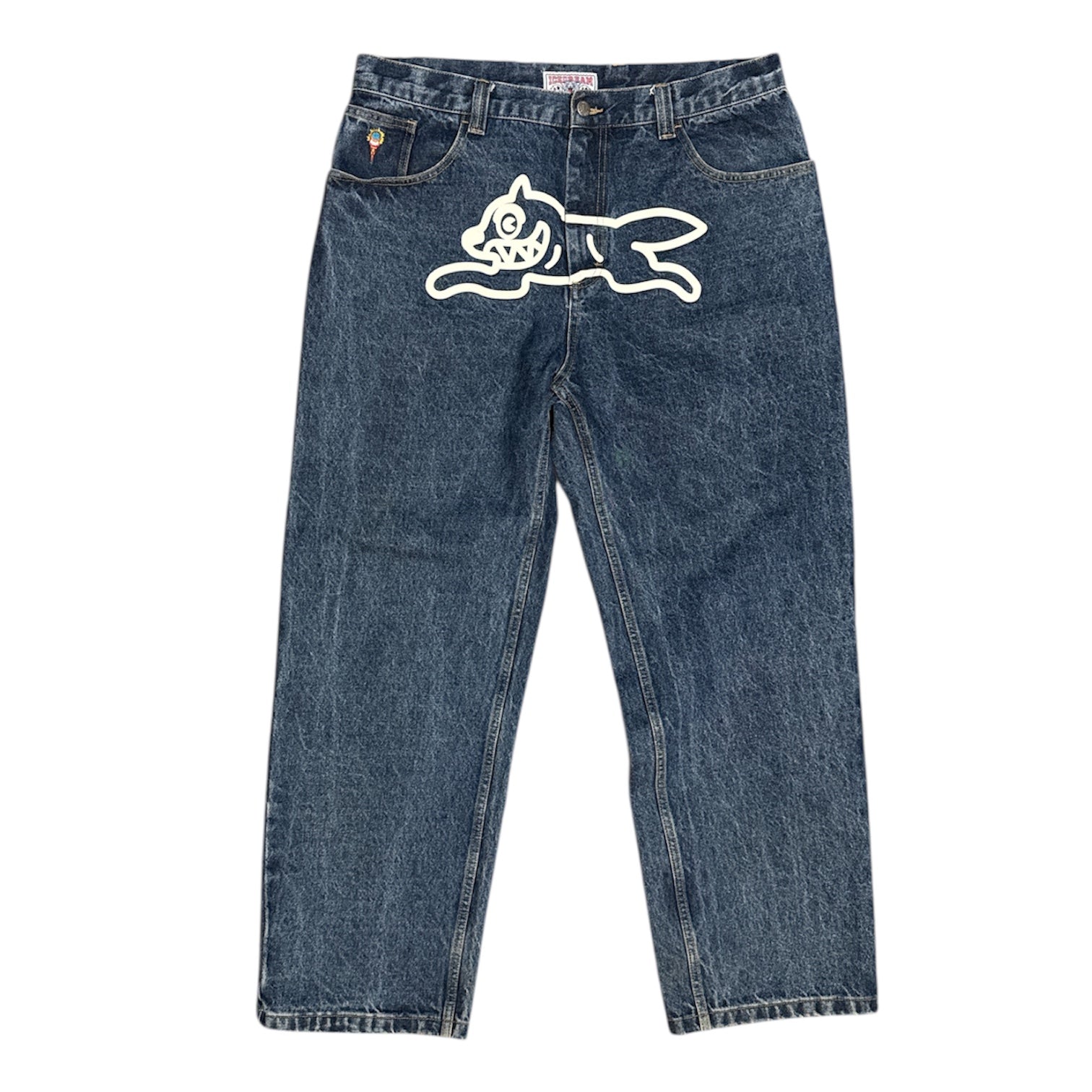 Ice Cream Running Dog Double Scoop Blue Denim