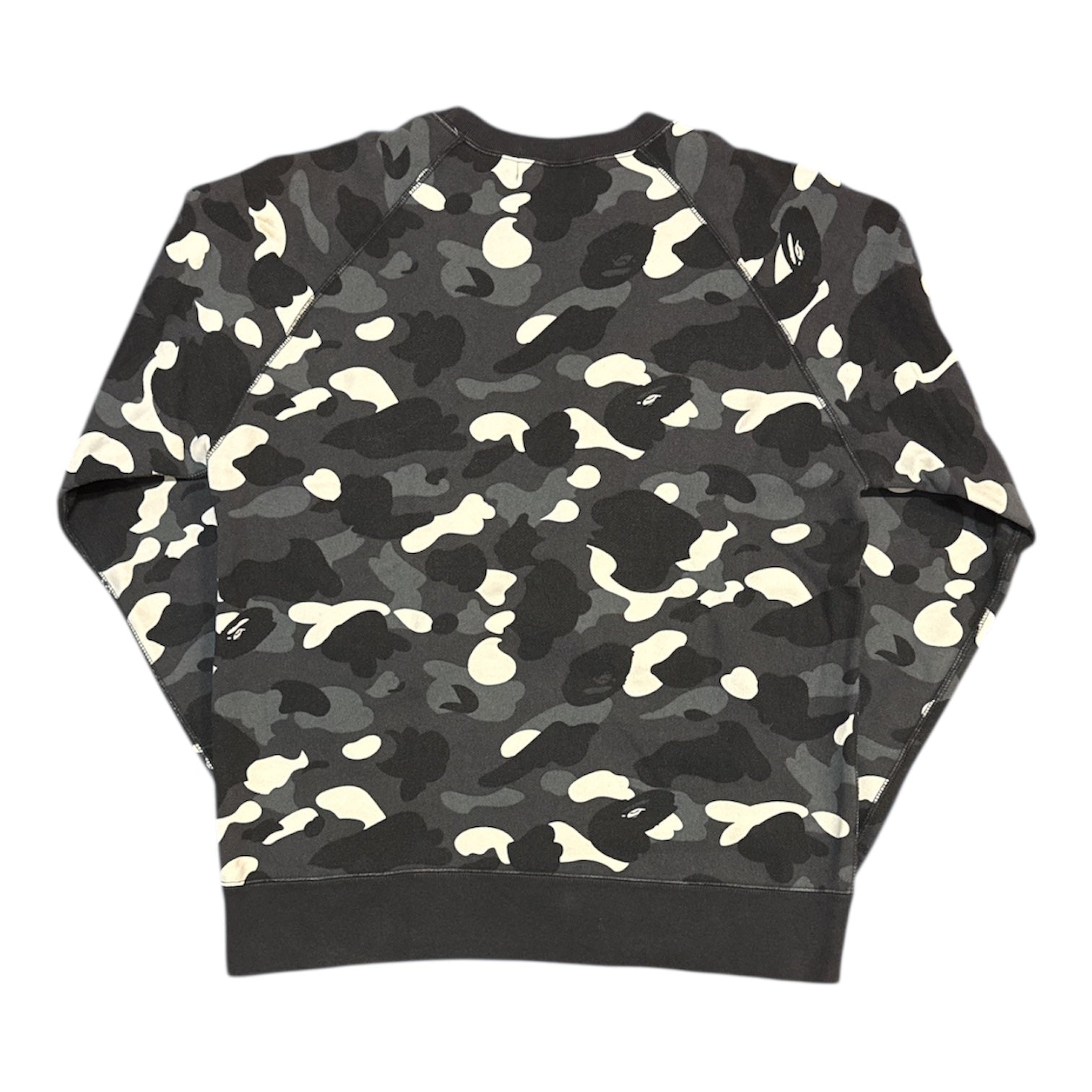 A Bathing Ape Glow In the Dark Black Camouflage Sweatshirt