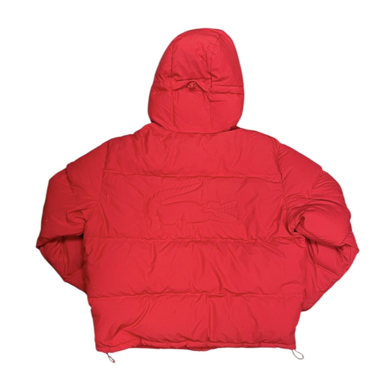 Lacoste Water Repellent Red Down Puffer Jacket