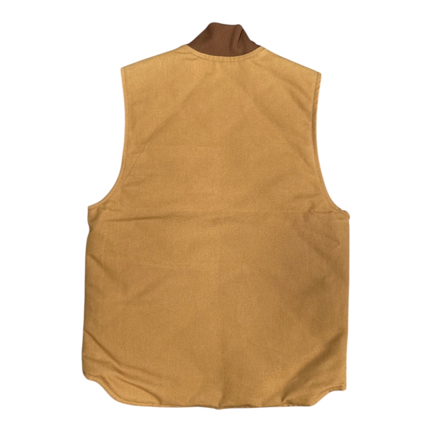 Carhartt Relaxed Fit Firm Duck Insulated Rib Collar Brown Vest