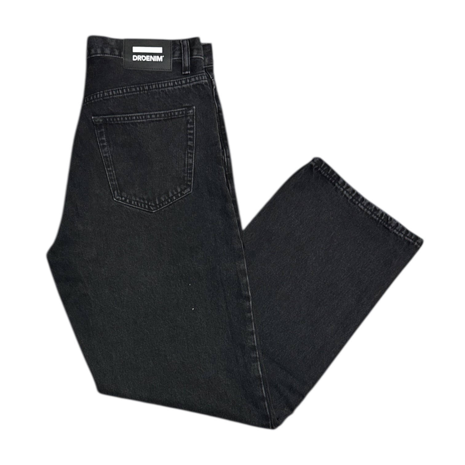 Dr.Denim Omar Straight Leg Worn Black Jeans