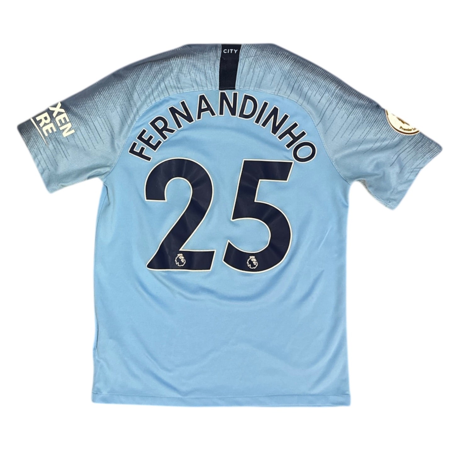 Nike Manchester City Fernandinho #25 2018/2019 Home Football Jersey