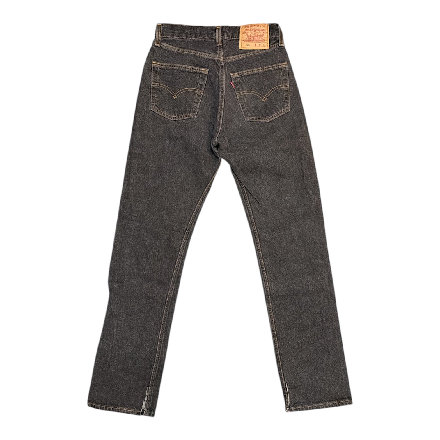 Vintage Levis 501 Black Faded Jeans (W28/L32)