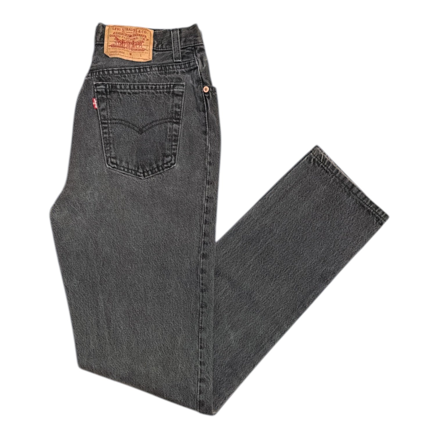 Vintage Levis 614 Washed Grey Jeans (W28/L33)