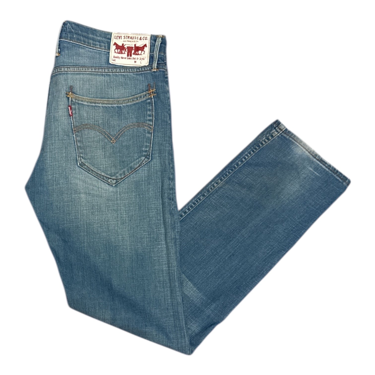 Levis 504 Straight Light Blue Jeans