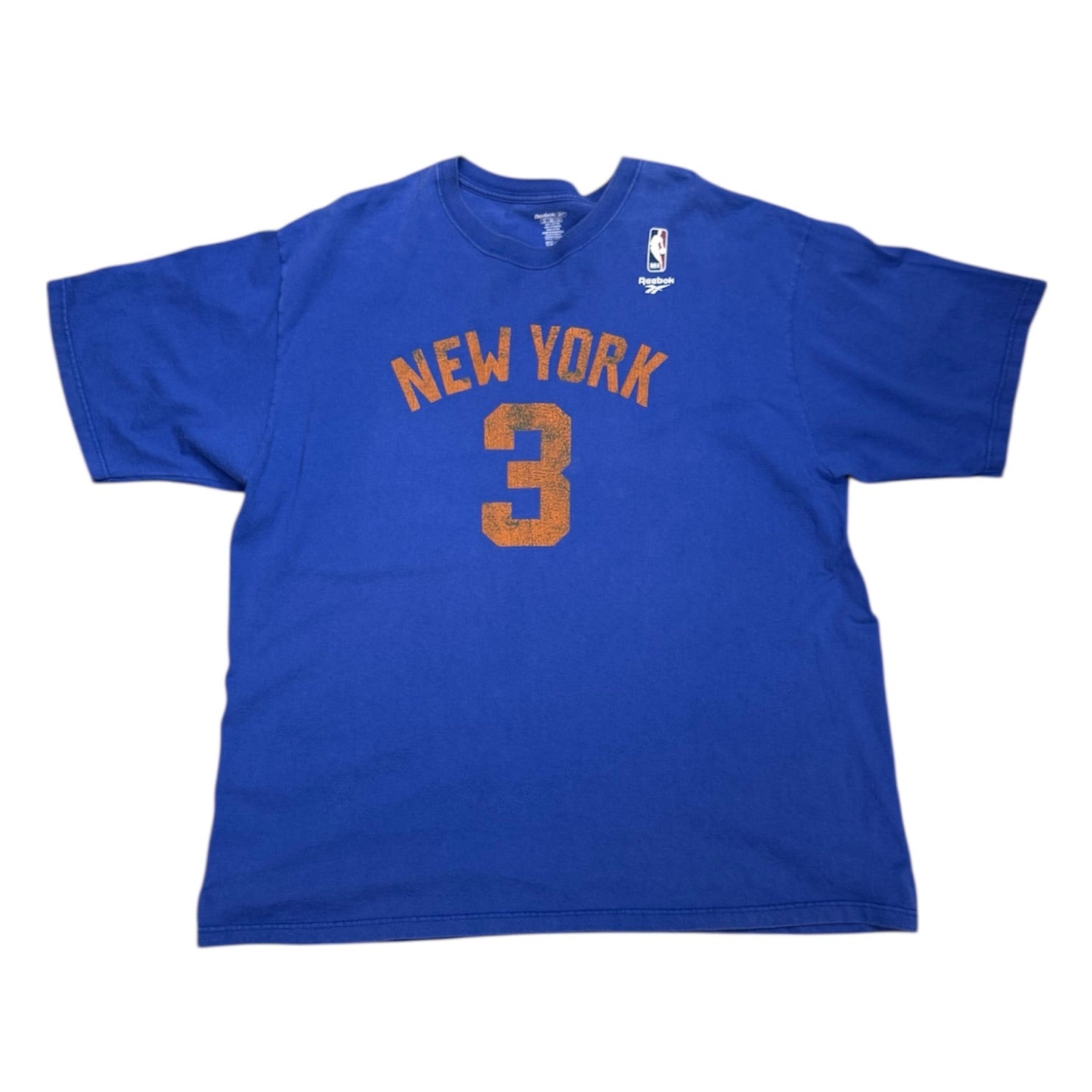 Reebok New York Knicks Marbury #3 Blue Tshirt
