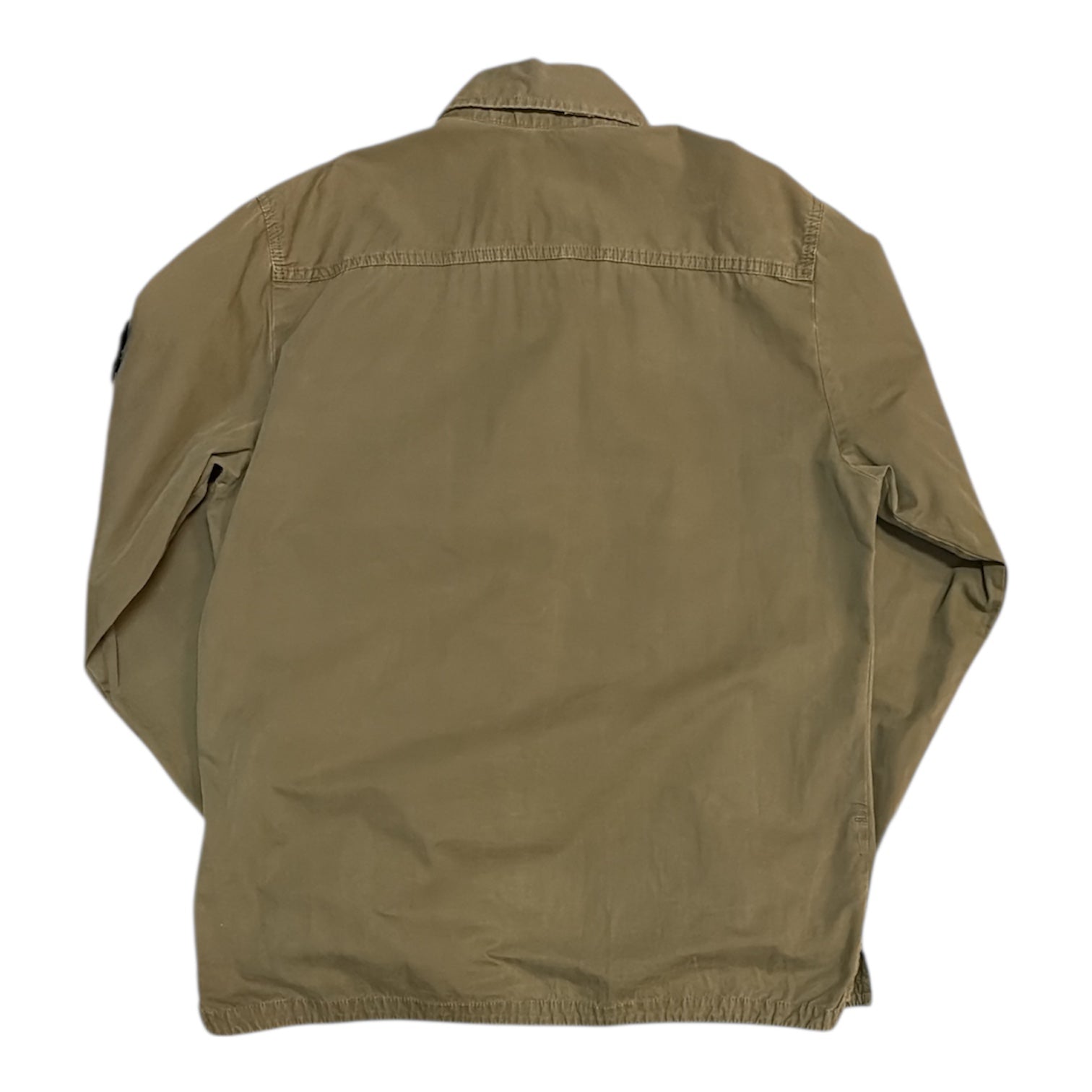 Stone Island Tela Smerigliata Old Treatment Khaki Green Overshirt