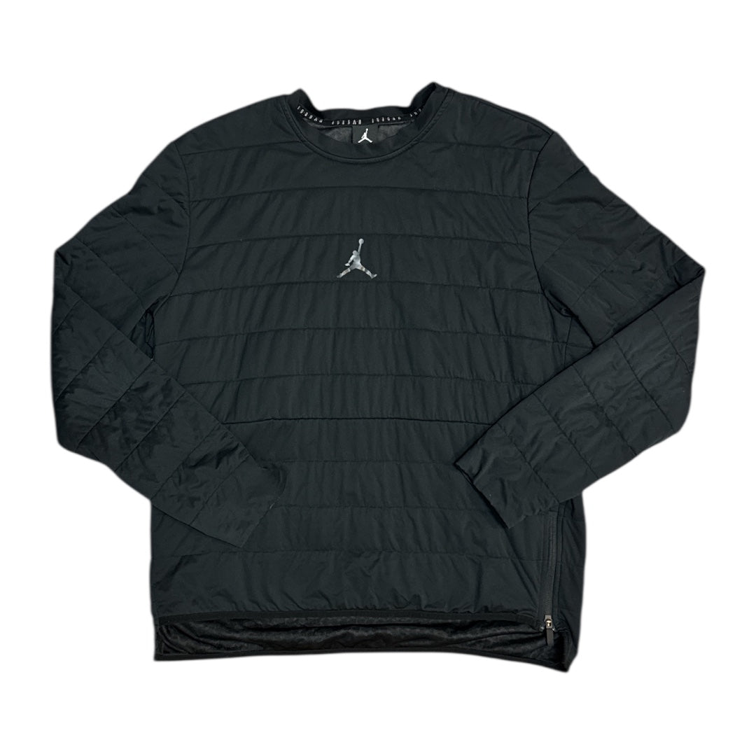 Jordan Aerolayer Tech Quilted Training Black Sweatshirt